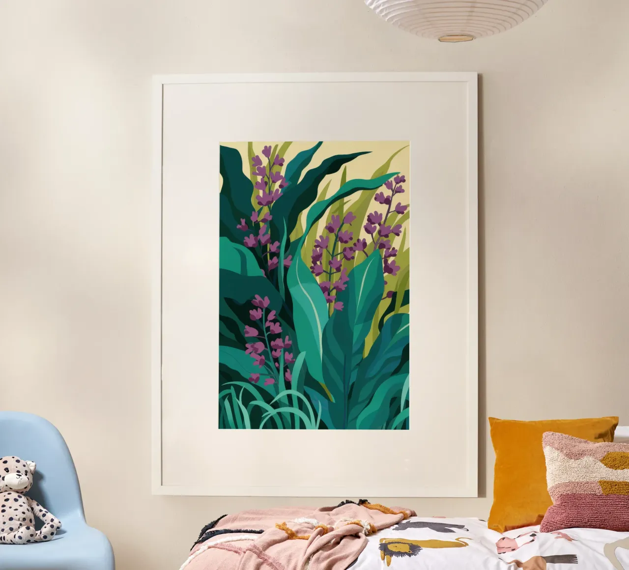 Campo di lavanda impressionista poster da Line Fable