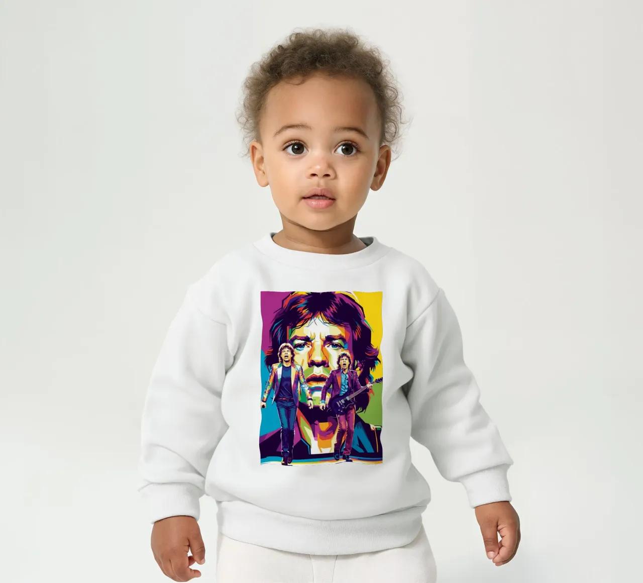 Mick Jagger performance (3) baby sweatshirt by Hantamrata