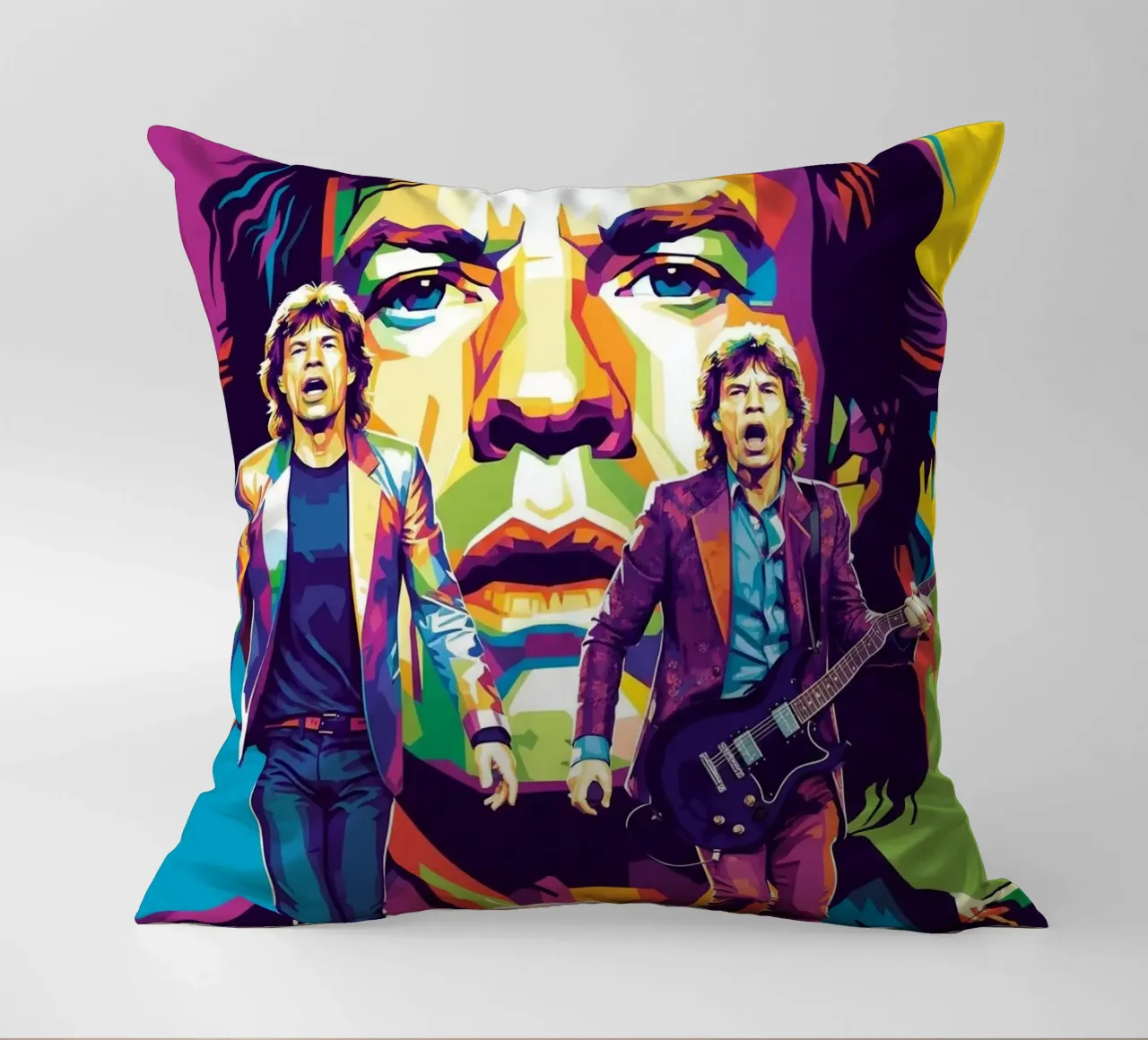 Mick Jagger performance (3) cuscino da Hantamrata