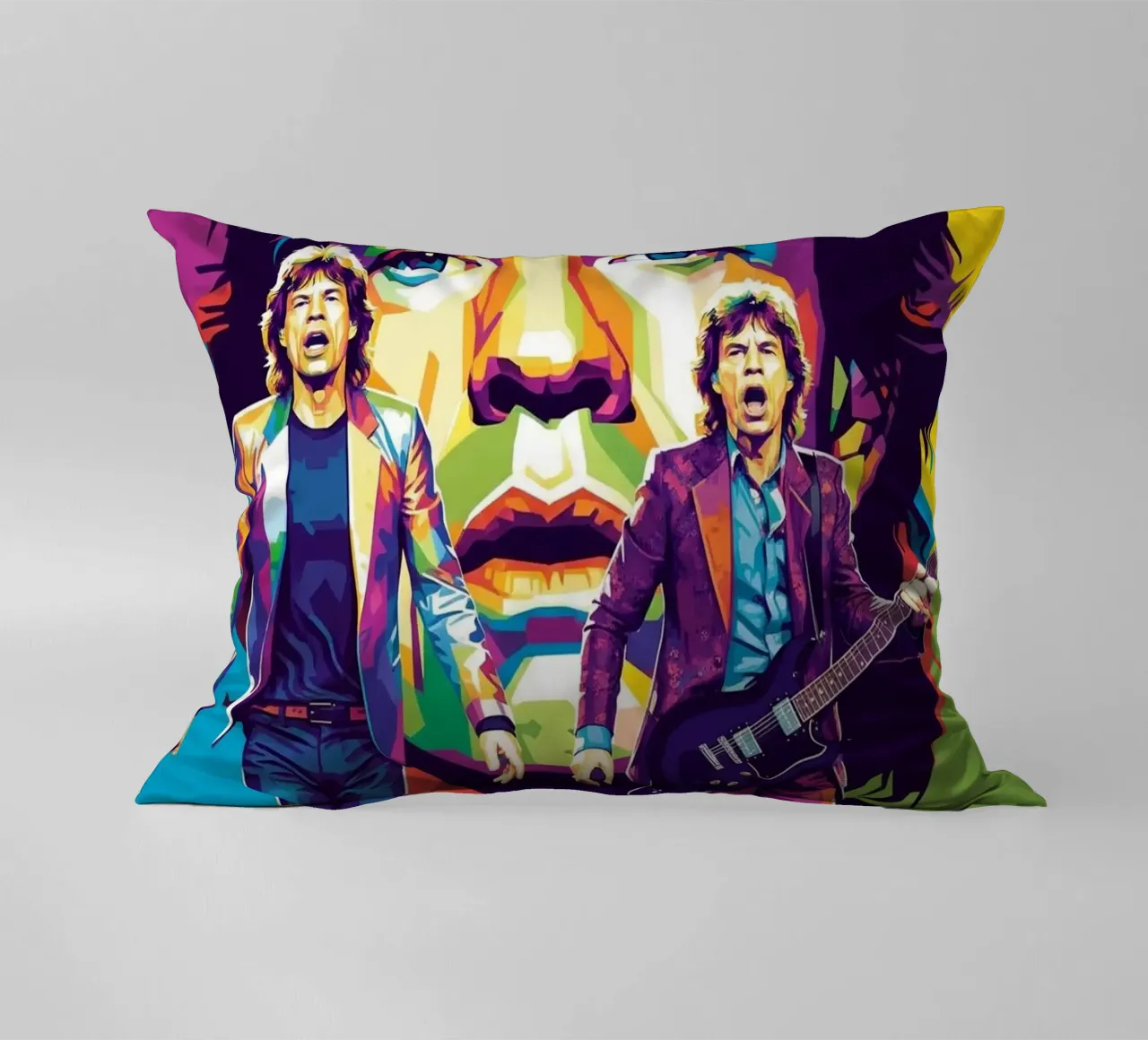 Mick Jagger performance (3) cuscino da Hantamrata