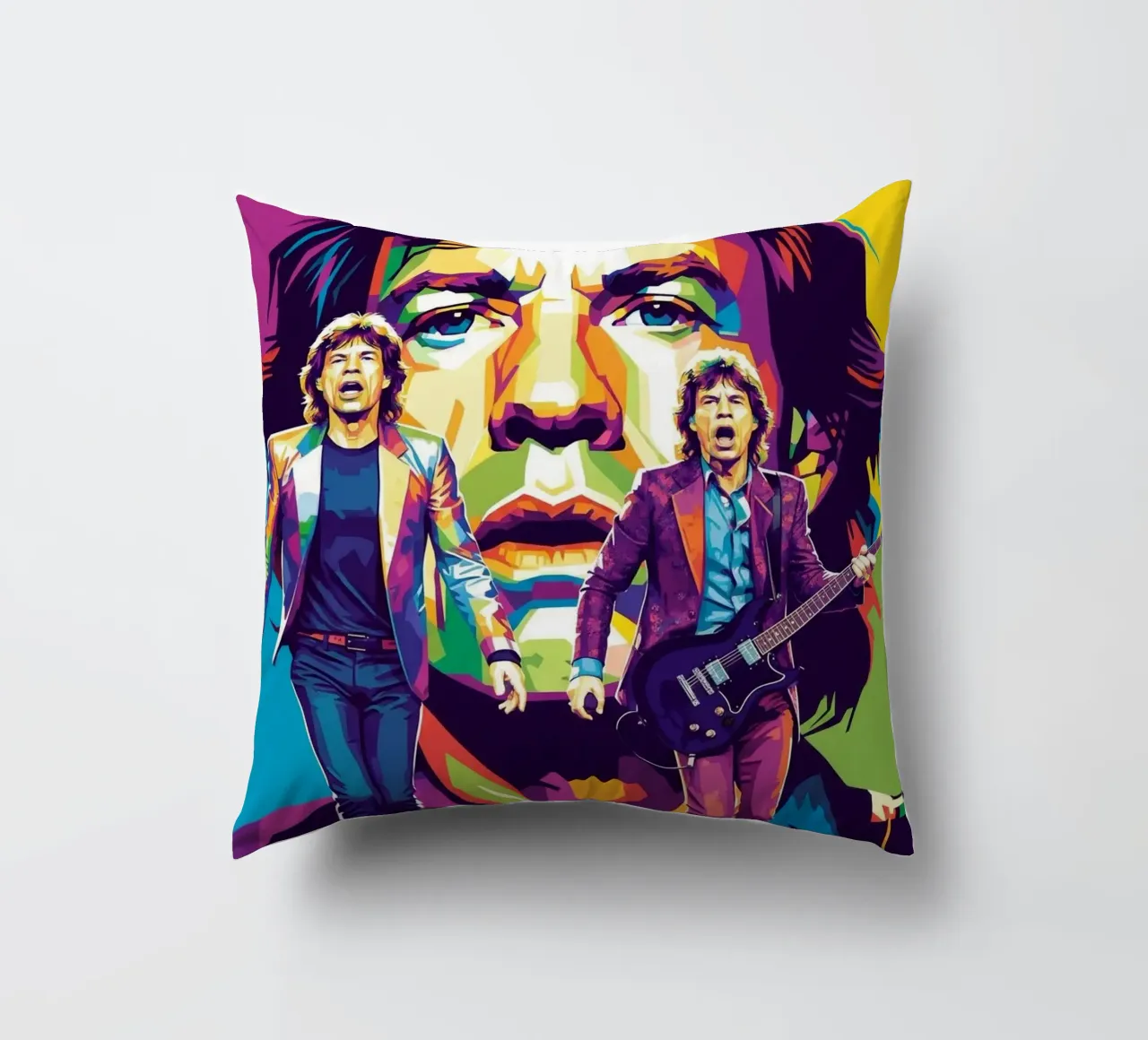 Mick Jagger performance (3) cuscino da Hantamrata