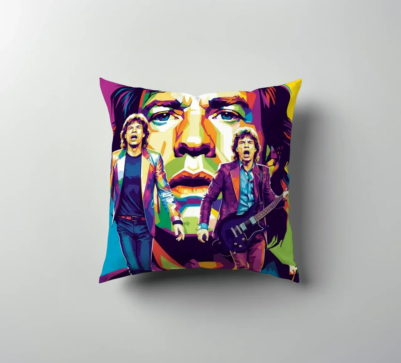 Mick Jagger performance (3) cuscino da Hantamrata