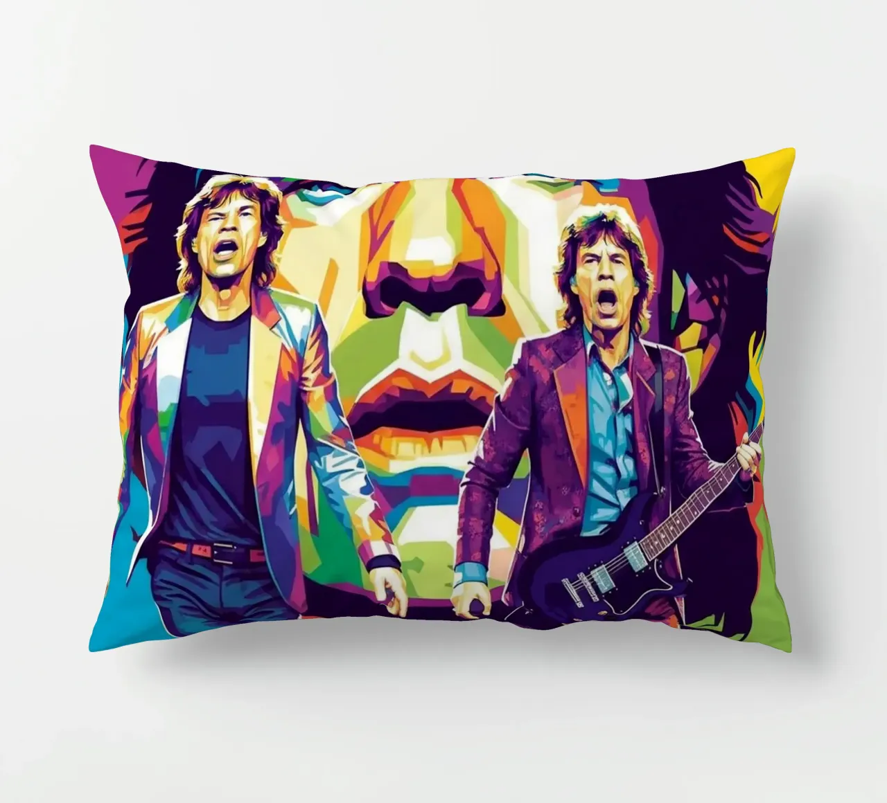 Mick Jagger performance (3) cuscino da Hantamrata