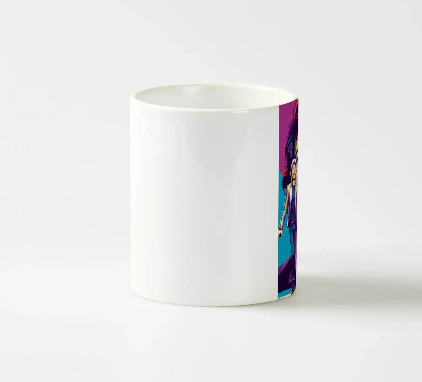 Mick Jagger performance (3) ceramic mug by Hantamrata