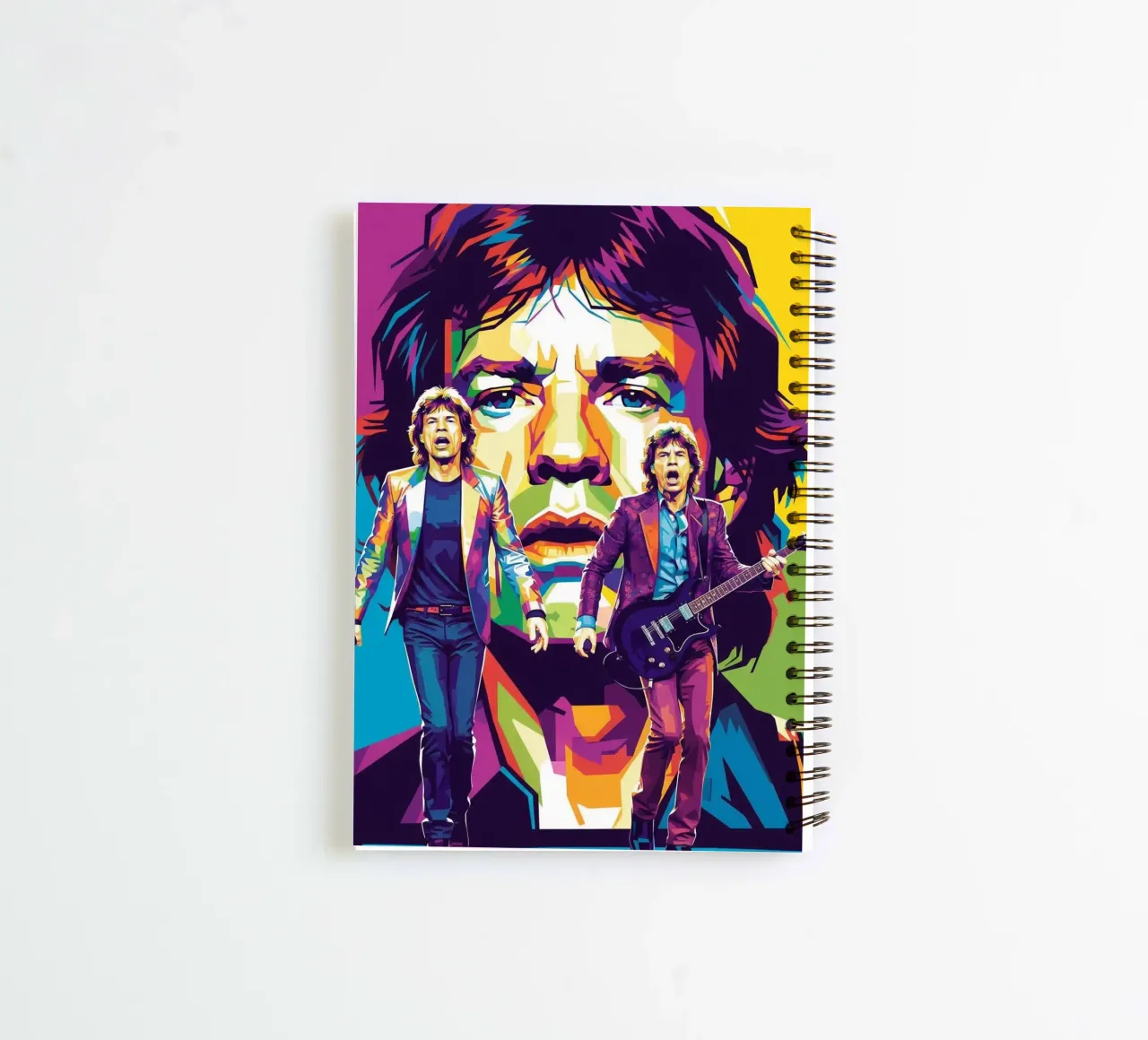 Mick Jagger performance (3) diario ad anelli da Hantamrata