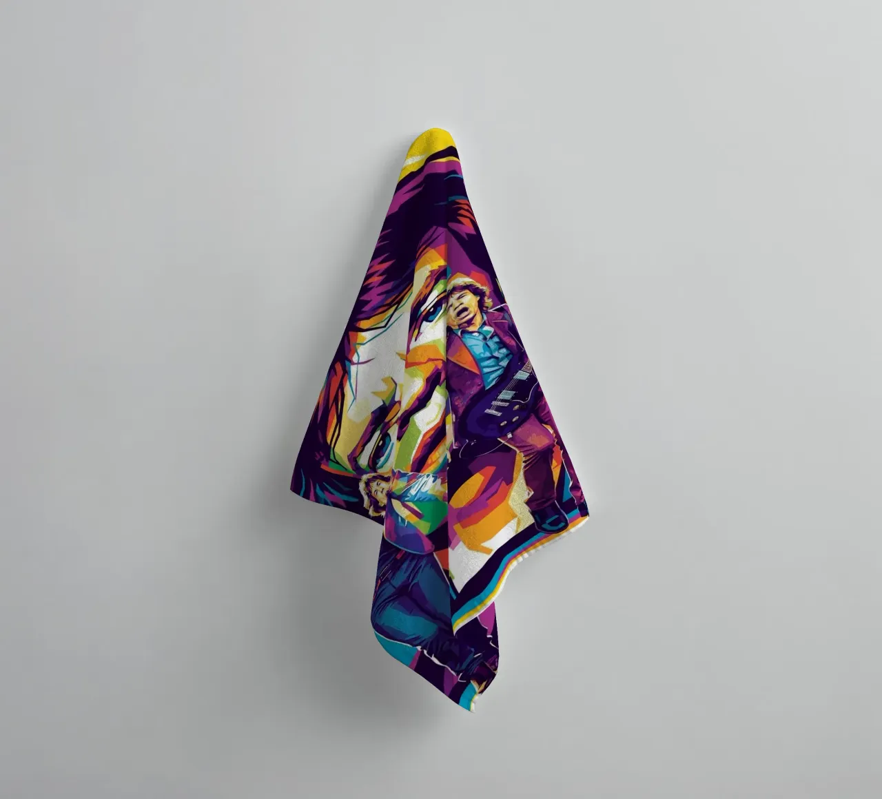 Mick Jagger performance (3) badhanddoek van Hantamrata