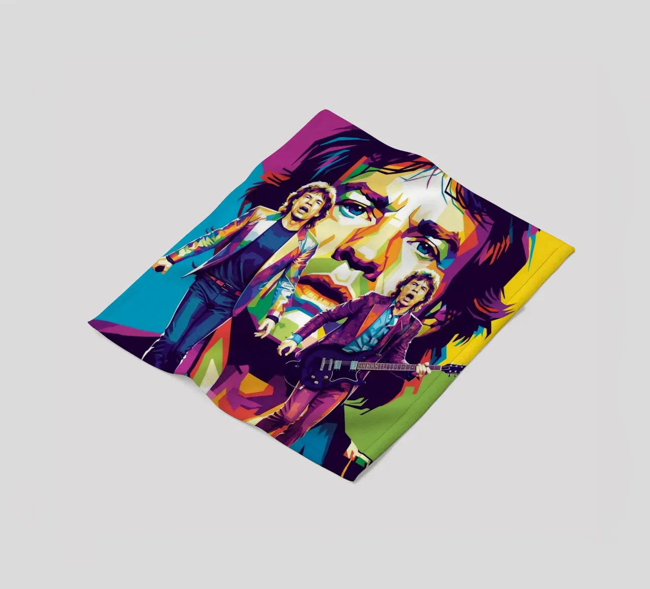 Mick Jagger performance (3) coperta in pile da Hantamrata