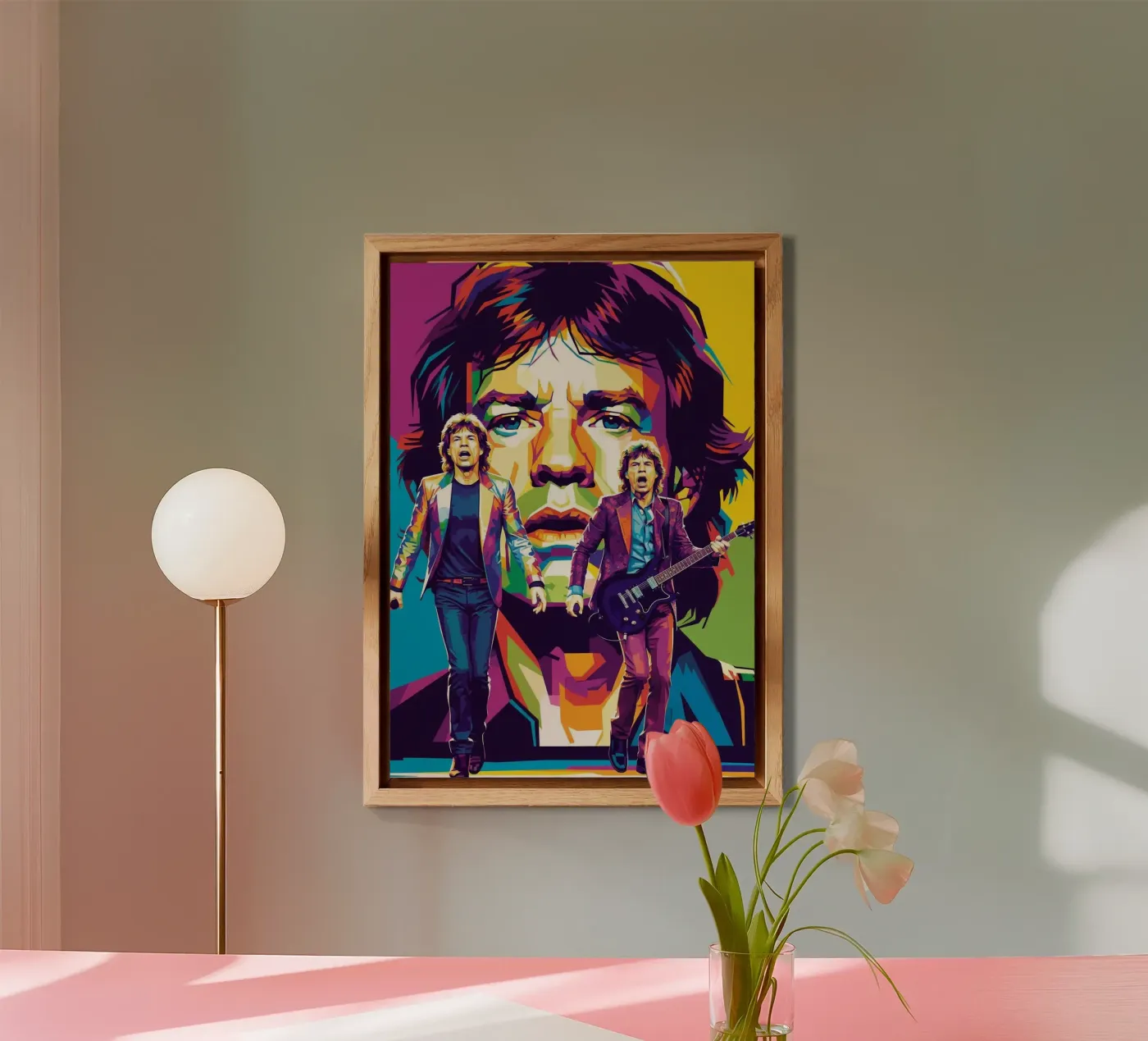 Mick Jagger performance (3) alluminio dibond da Hantamrata