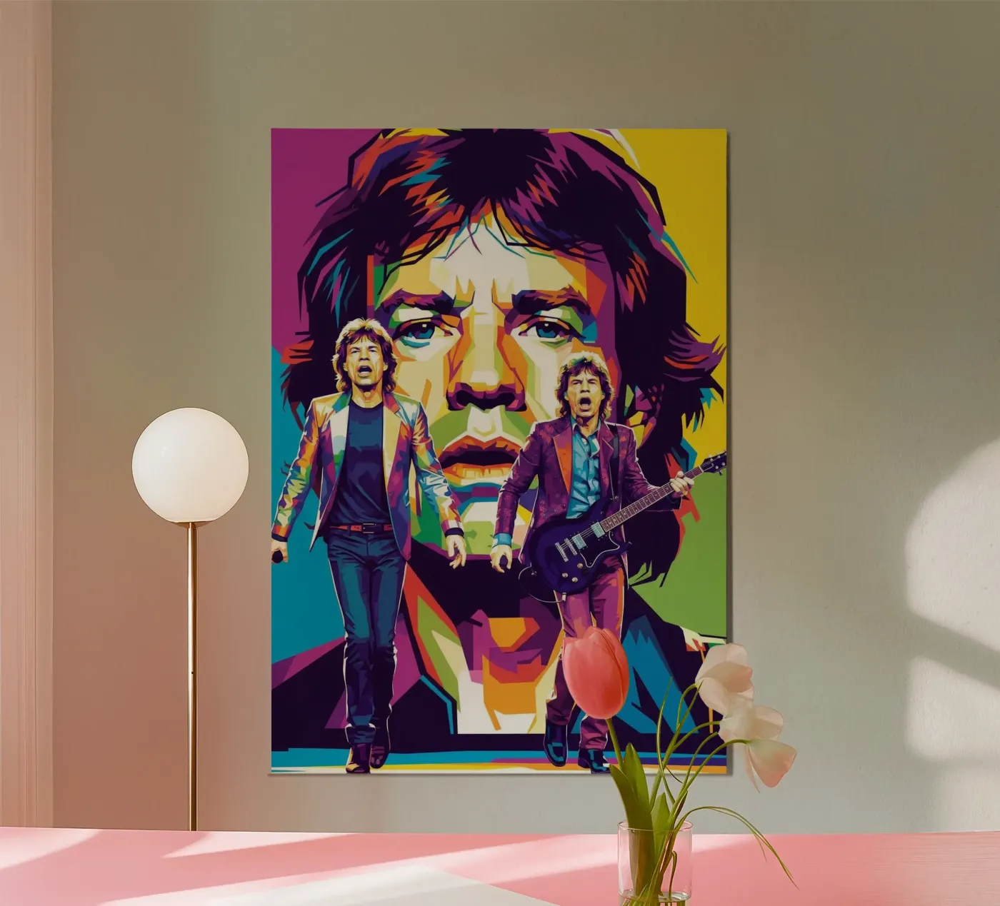 Mick Jagger performance (3) alluminio dibond da Hantamrata