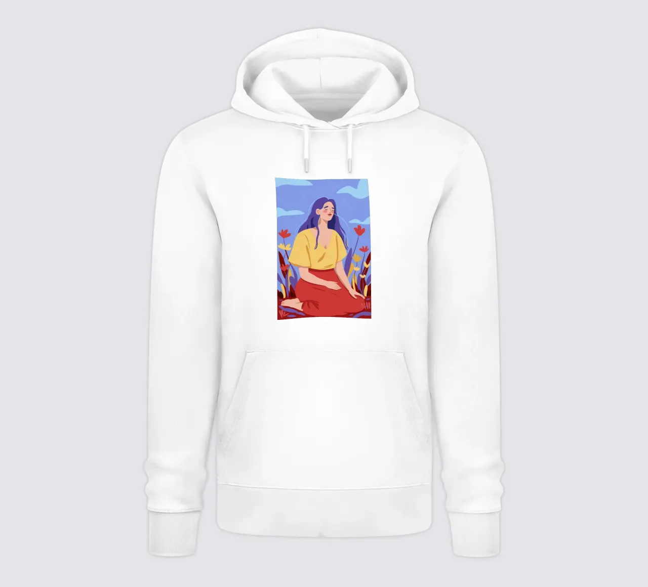 Serene Floral Muse hoodie by Bring Haven