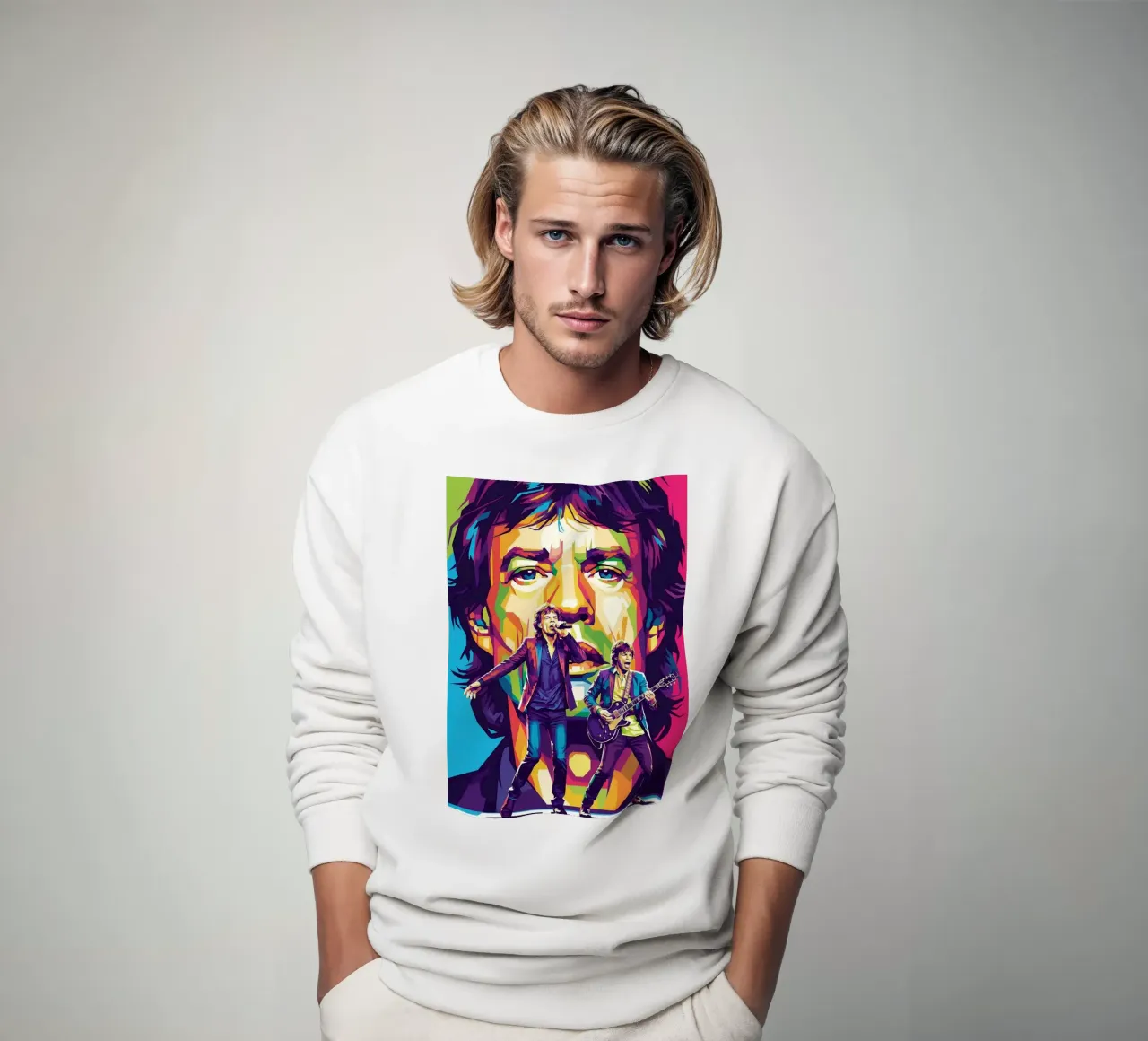 Mick Jagger performance (4) felpa da Hantamrata