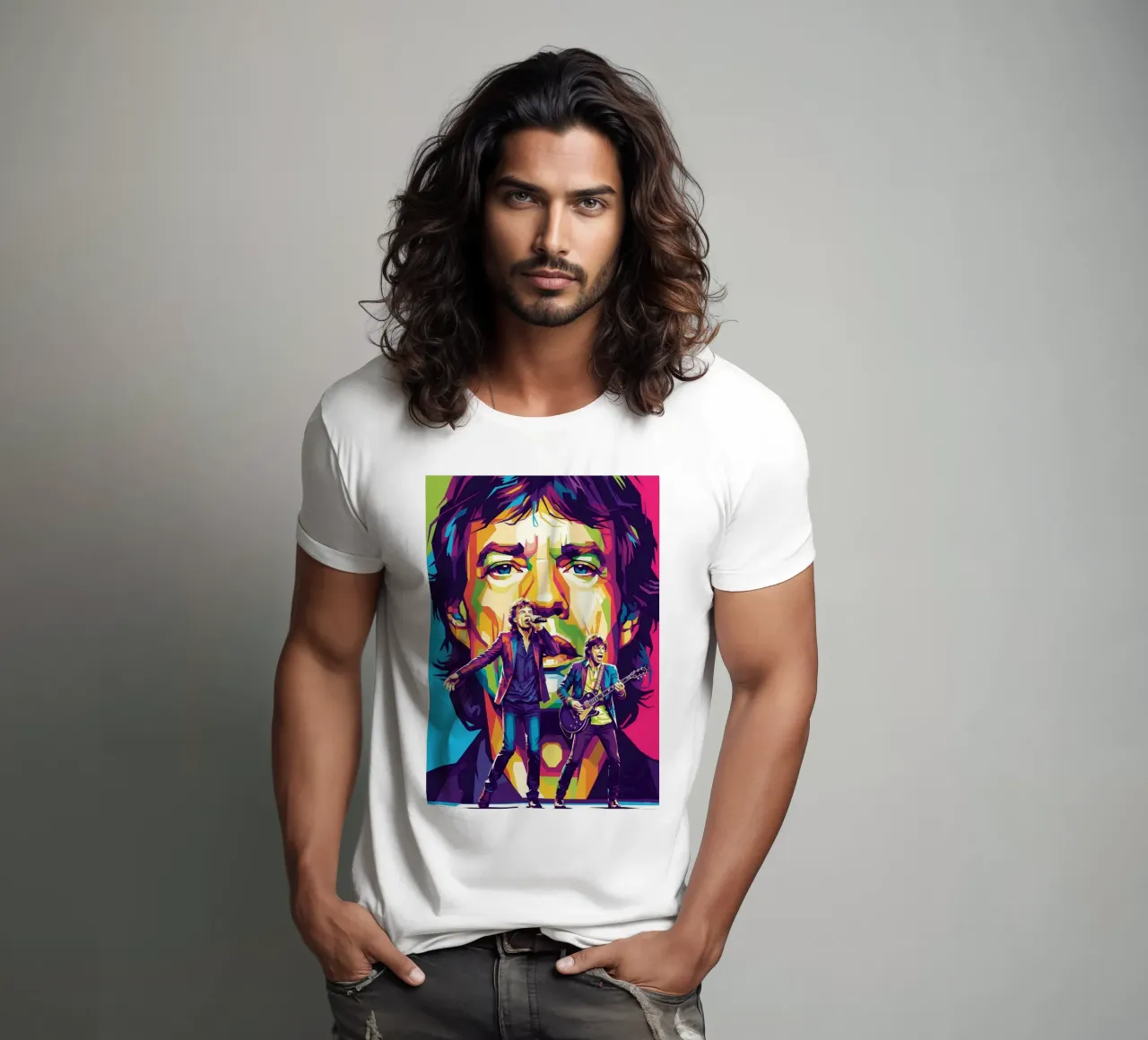 Mick Jagger performance (4) t-shirt da Hantamrata