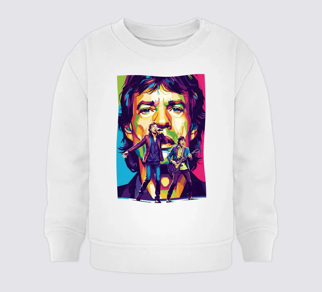 Mick Jagger performance (4) felpa neonato da Hantamrata