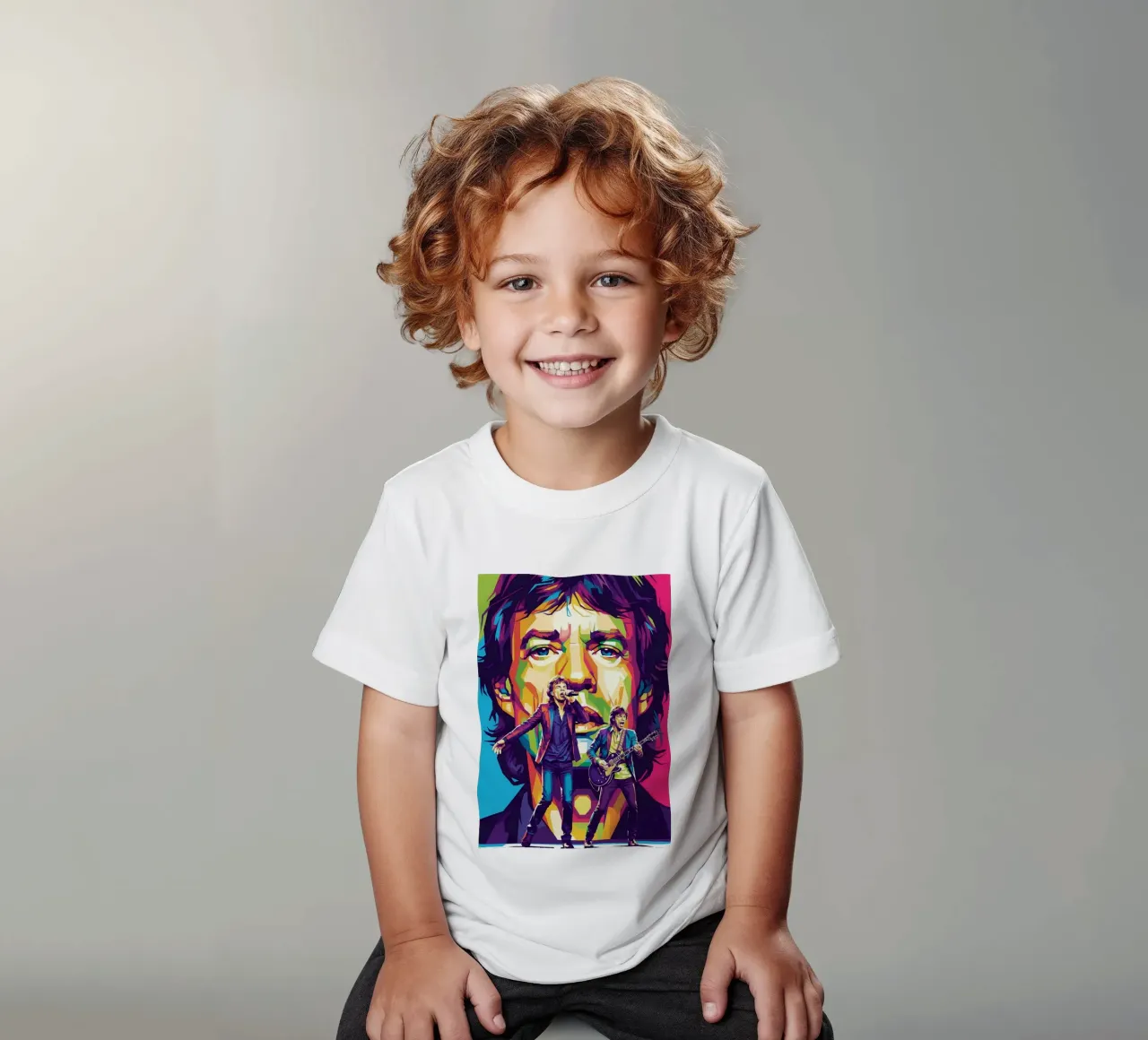 Mick Jagger performance (4) t-shirt bambini da Hantamrata