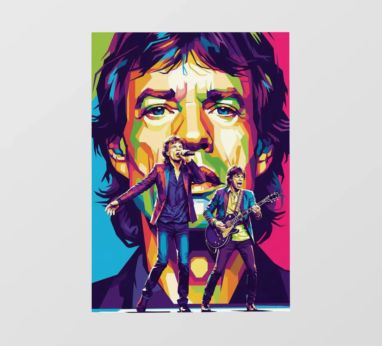 Mick Jagger performance (4) pellicola backlit da Hantamrata