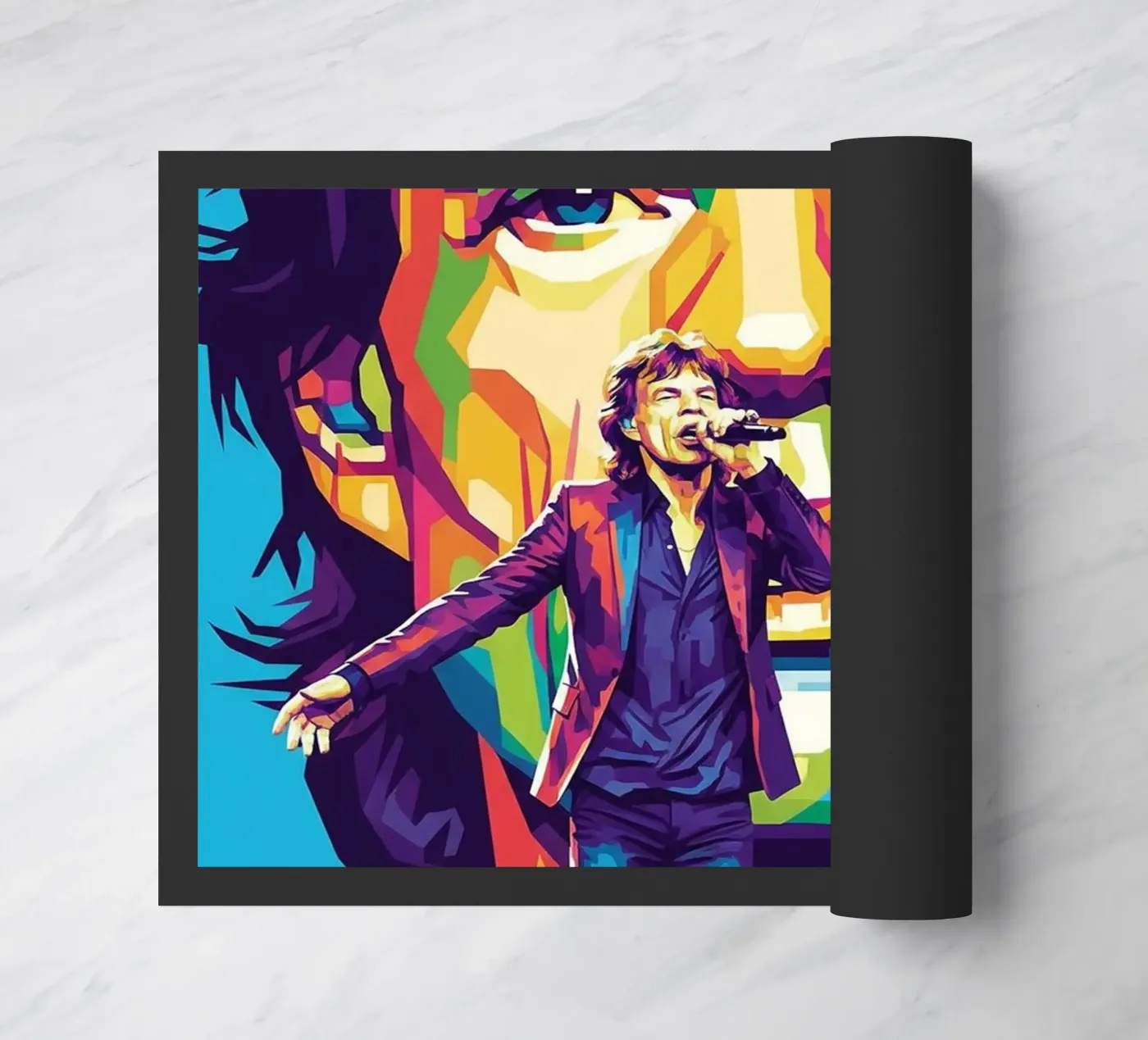 Mick Jagger performance (4) doormat by Hantamrata