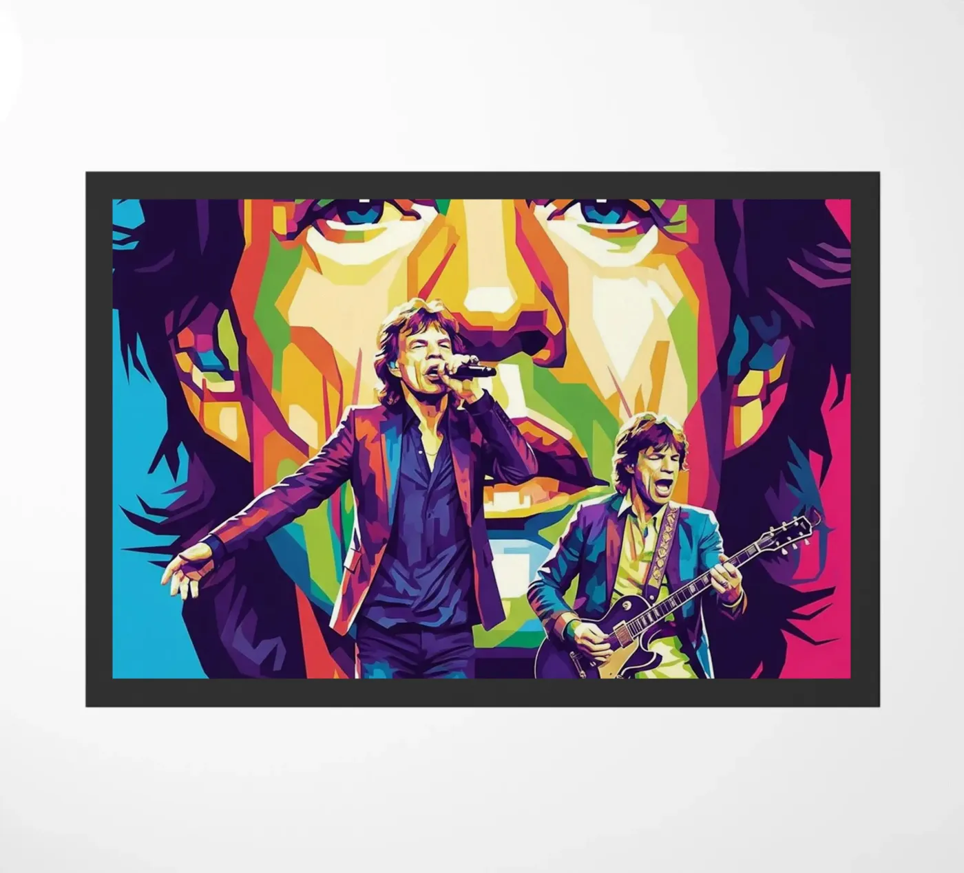 Mick Jagger performance (4) doormat by Hantamrata