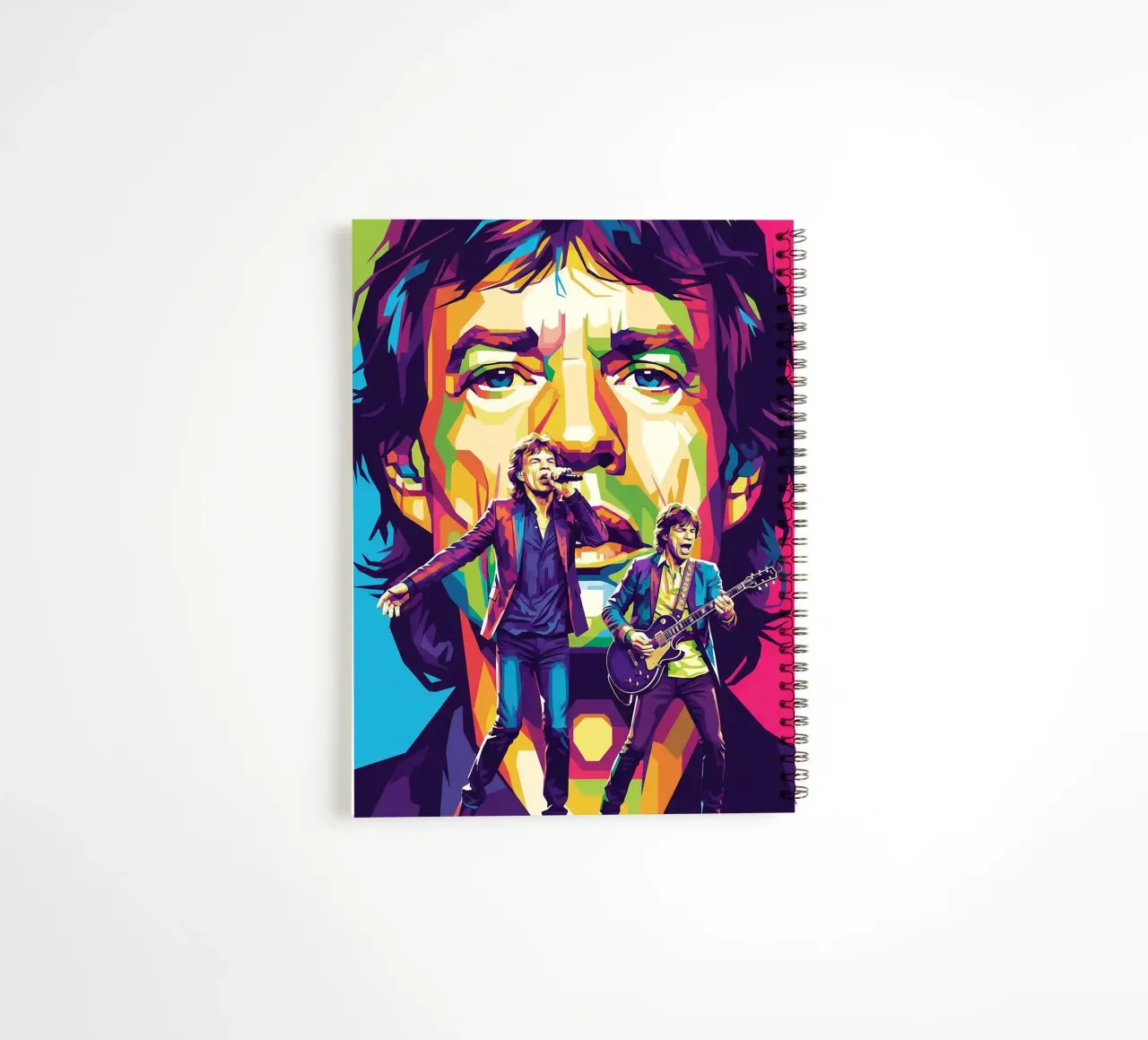 Mick Jagger performance (4) diario ad anelli da Hantamrata