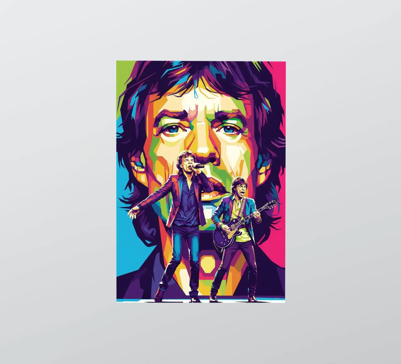 Mick Jagger performance (4) adesivo da Hantamrata