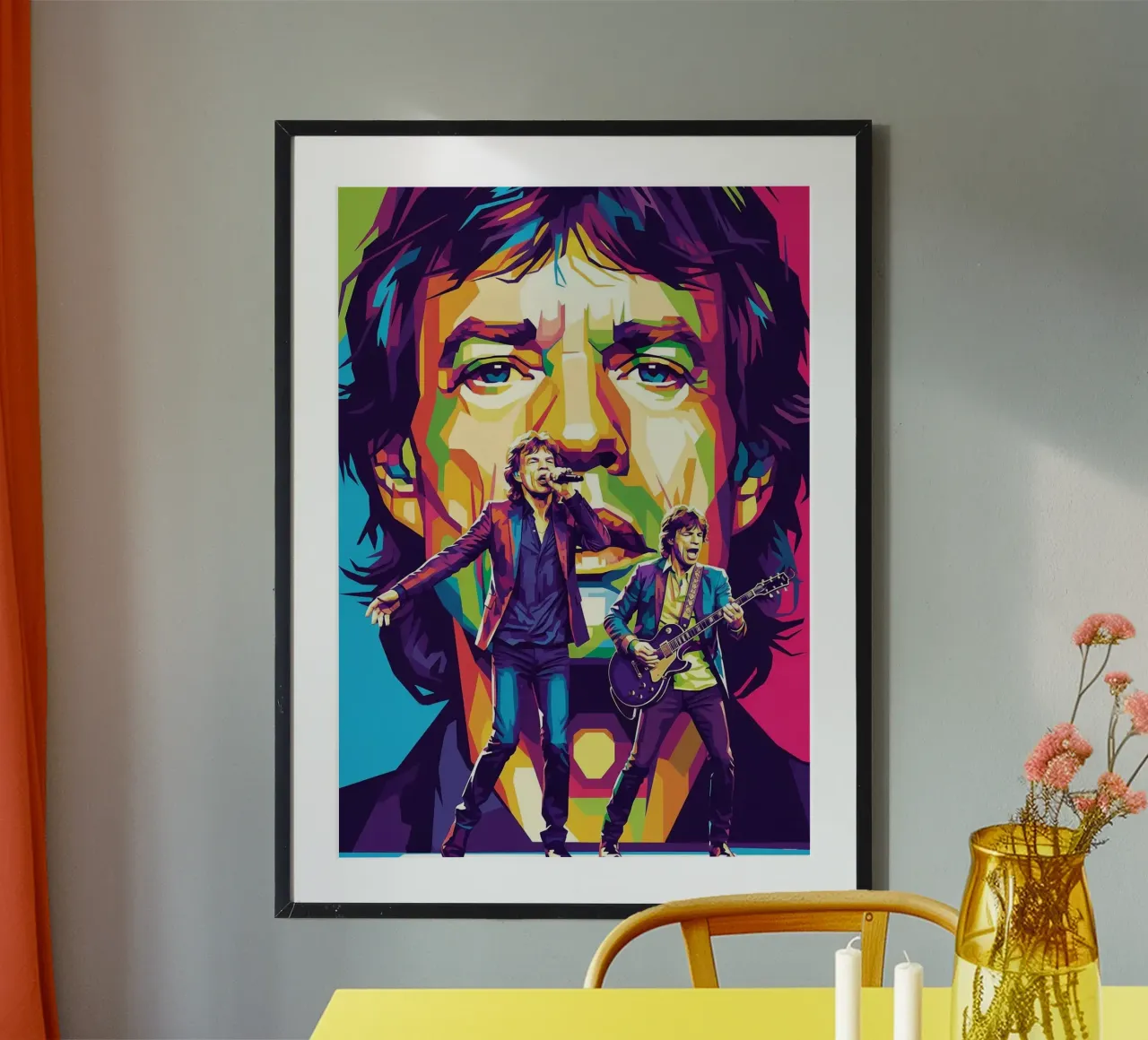 Mick Jagger performance (4) poster da Hantamrata