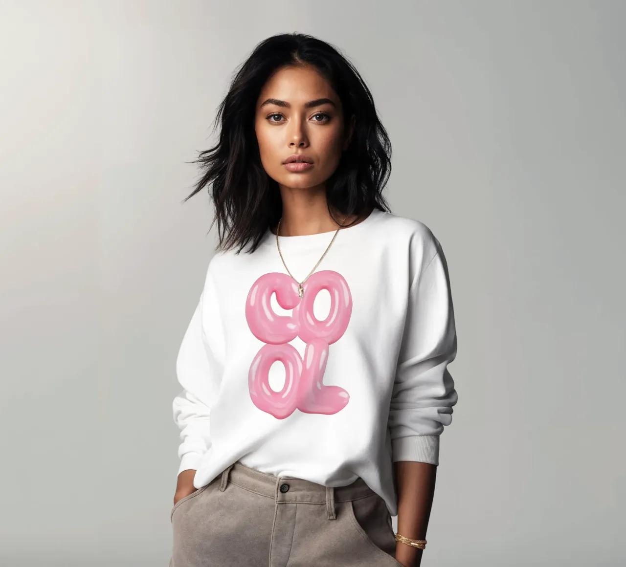 COOL Statement Pink felpa da Yaso Design & Art