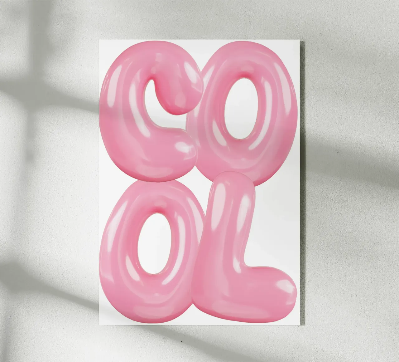 COOL Statement Pink plexiglass da Yaso Design & Art