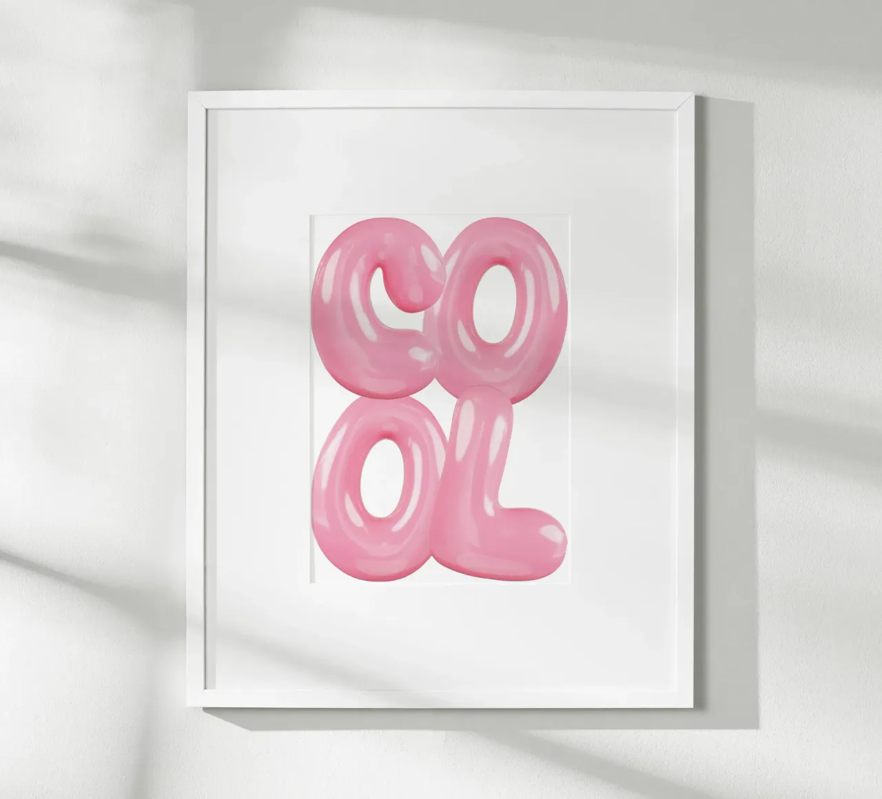 COOL Statement Pink poster by Yaso Design & Art