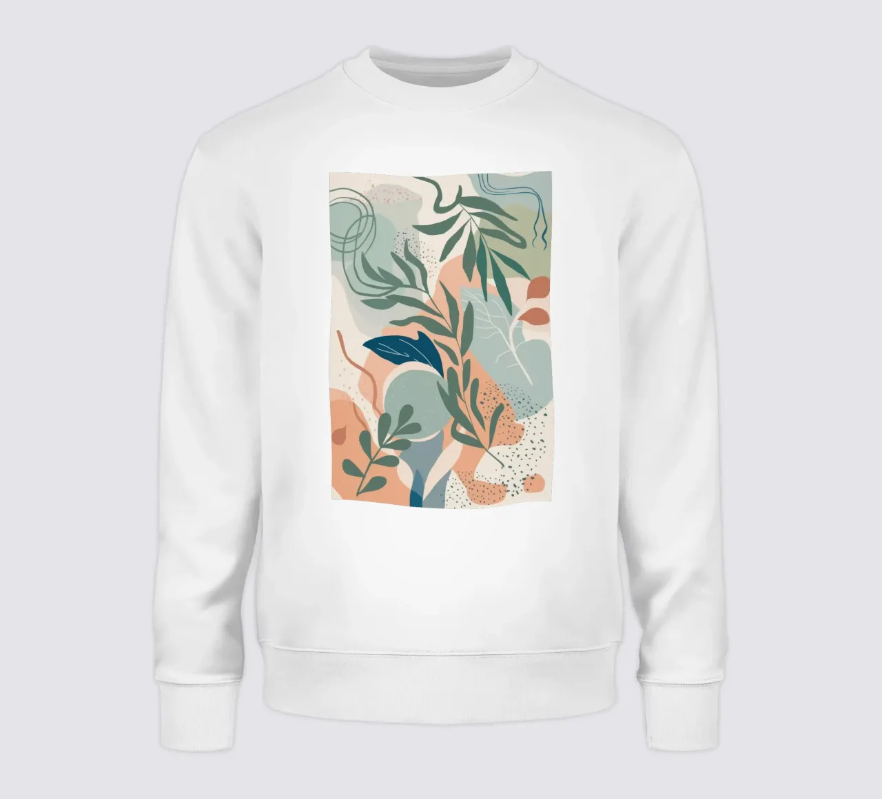 Pastello botanico astratto felpa da Line Fable