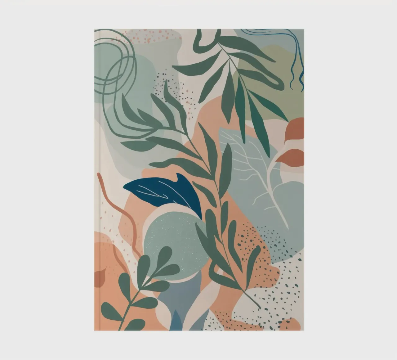 Pastel Botanical Abstract notebook by Line Fable