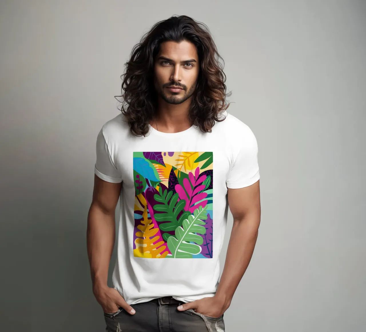 Levendige Ontsnapping in de Jungle t-shirt van Bring Haven