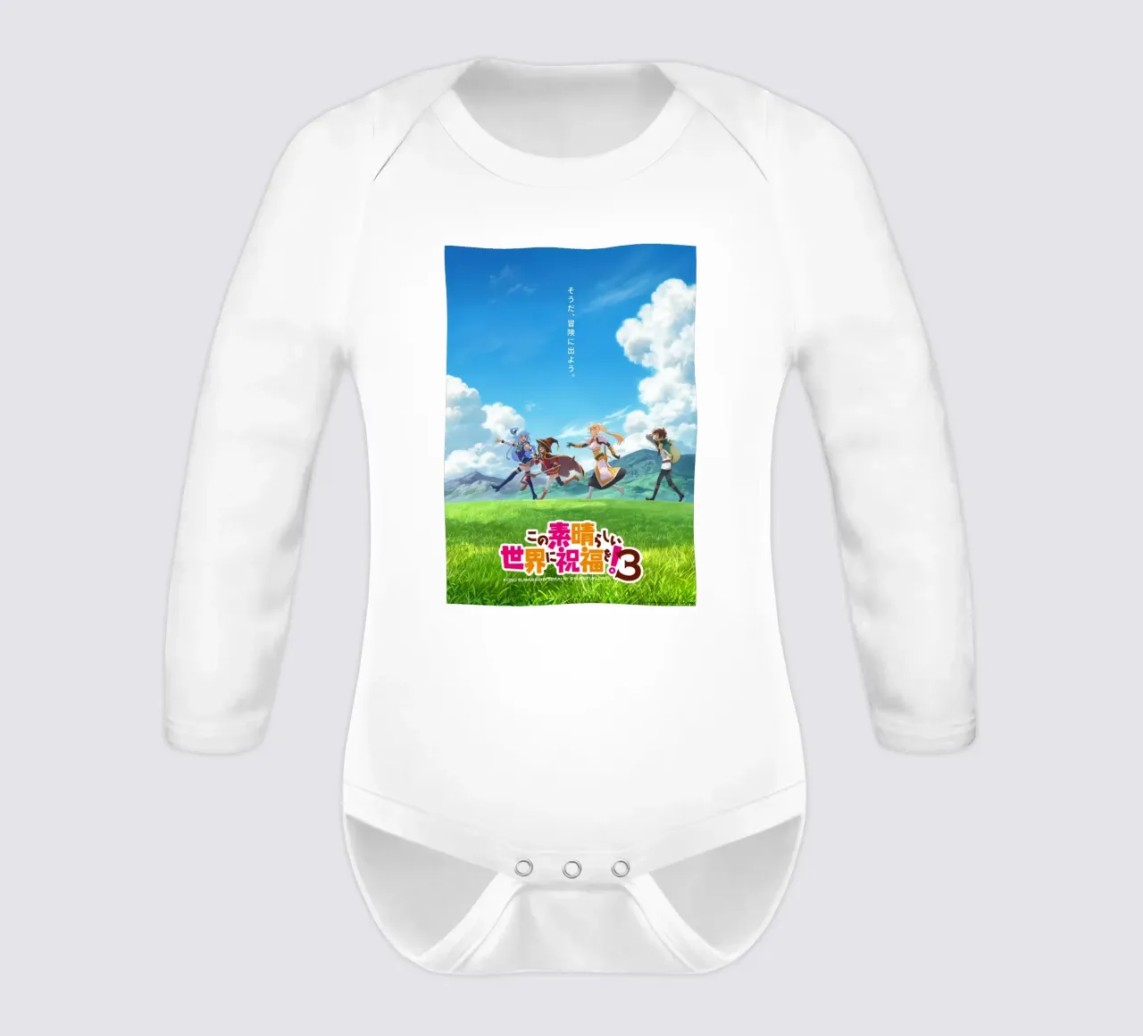 Kono Subarashii Sekai ni Shukufuku wo! 3 body neonato maniche lunghe da Steve shop