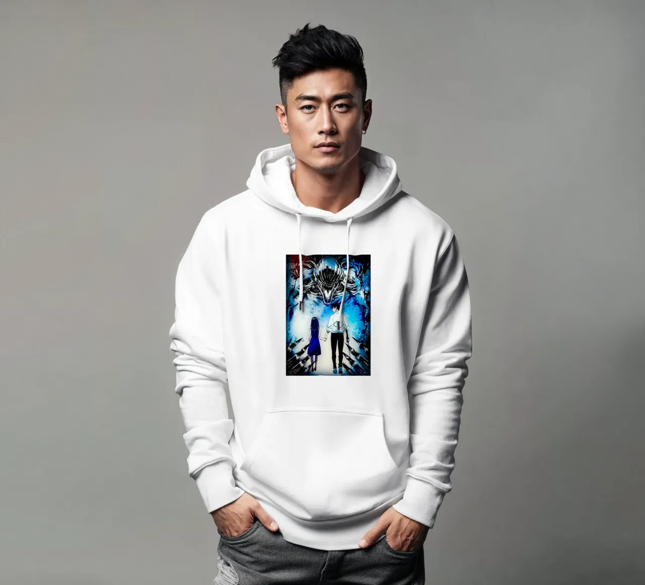 Yuta Okkotsu e Rika Jujutsu Kaisen felpa con cappuccio da Steve shop