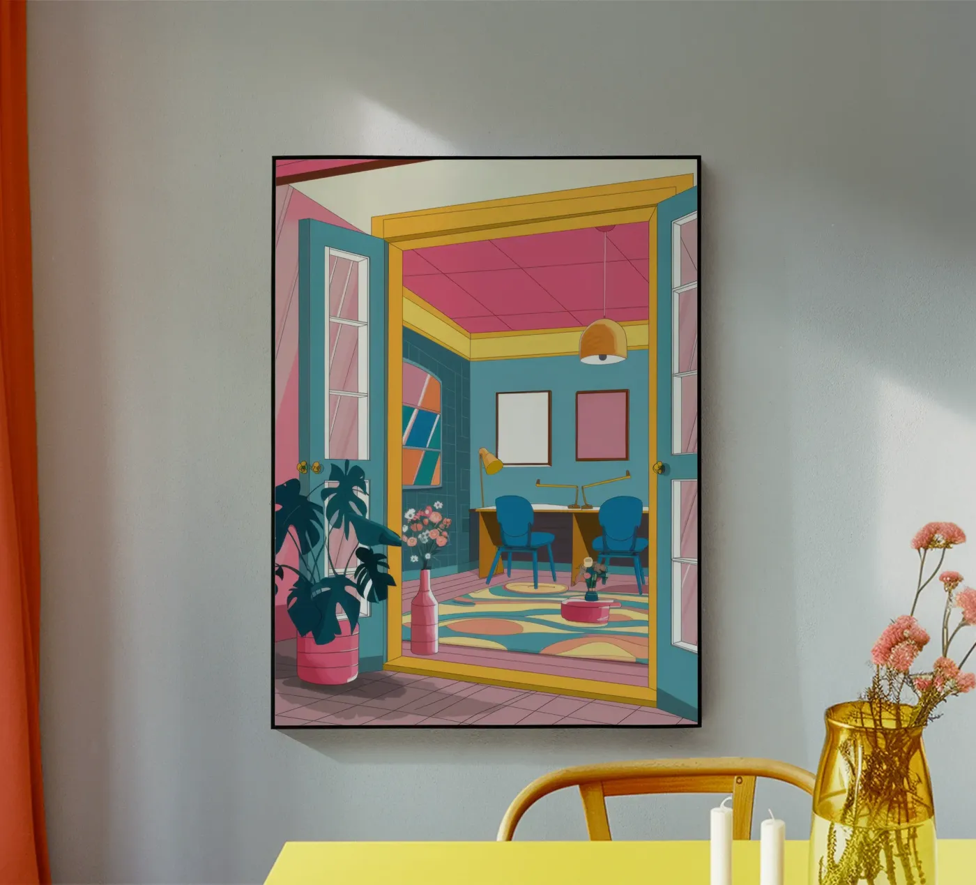 Chromatic Interior View acryl van Line Fable