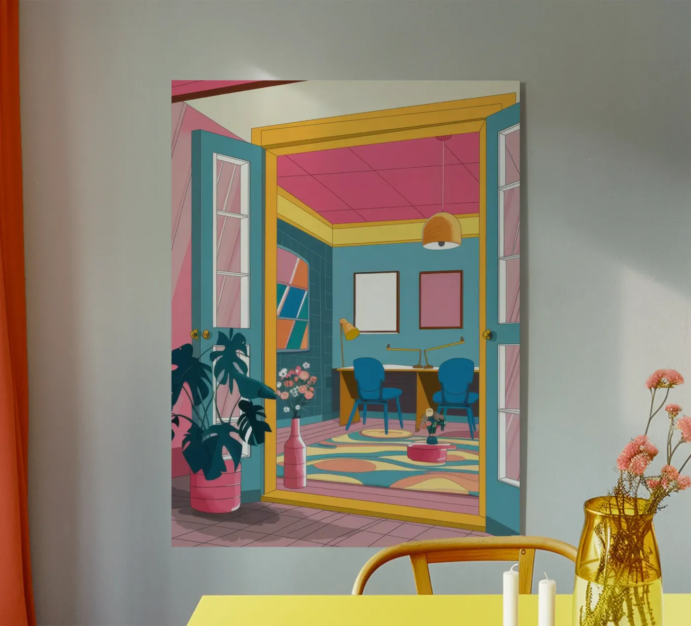 Chromatic Interior View acryl van Line Fable