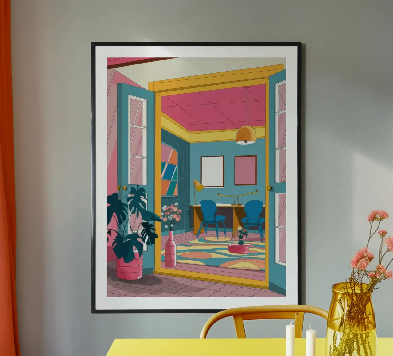 Vista interna cromatica poster da Line Fable