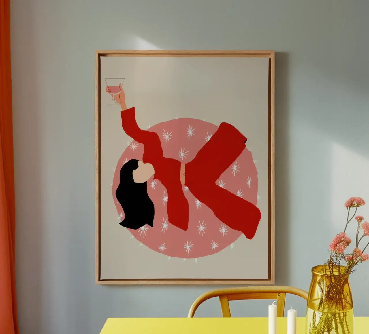 Celestial Wine Repose canvas by Line Fable