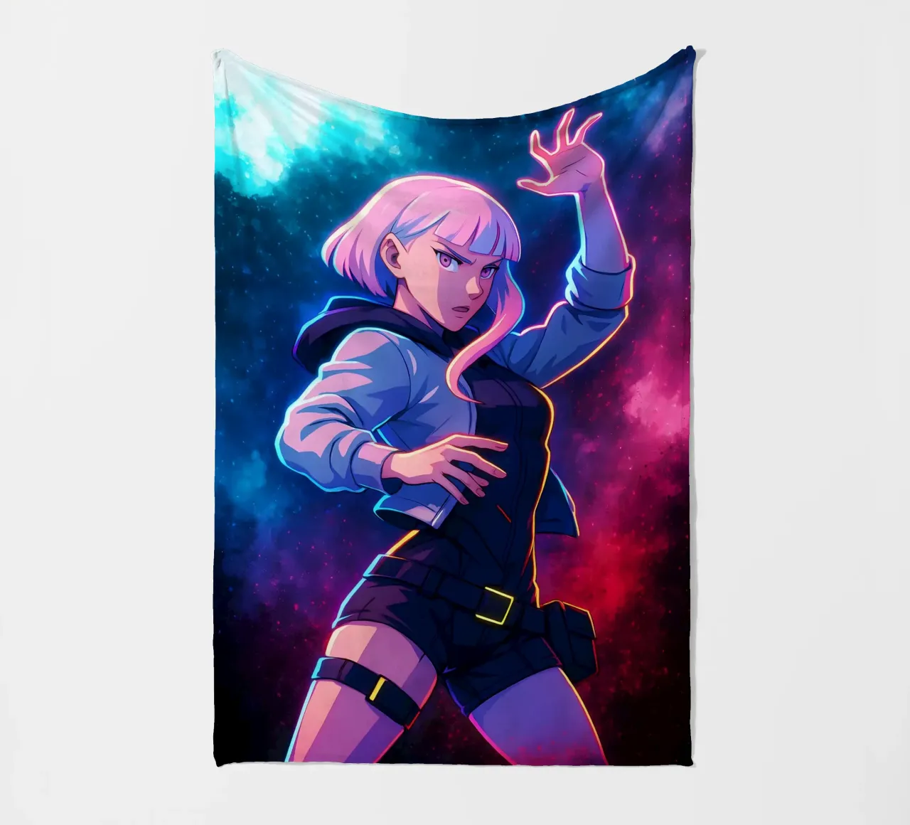 Soul Of Cyberpunk Edgerunners LUCY coperta in pile da DGSoulheroes