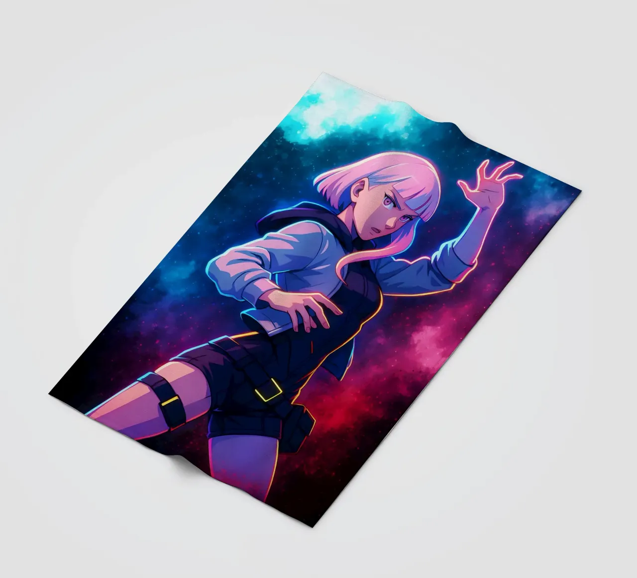 Soul Of Cyberpunk Edgerunners LUCY coperta in pile da DGSoulheroes
