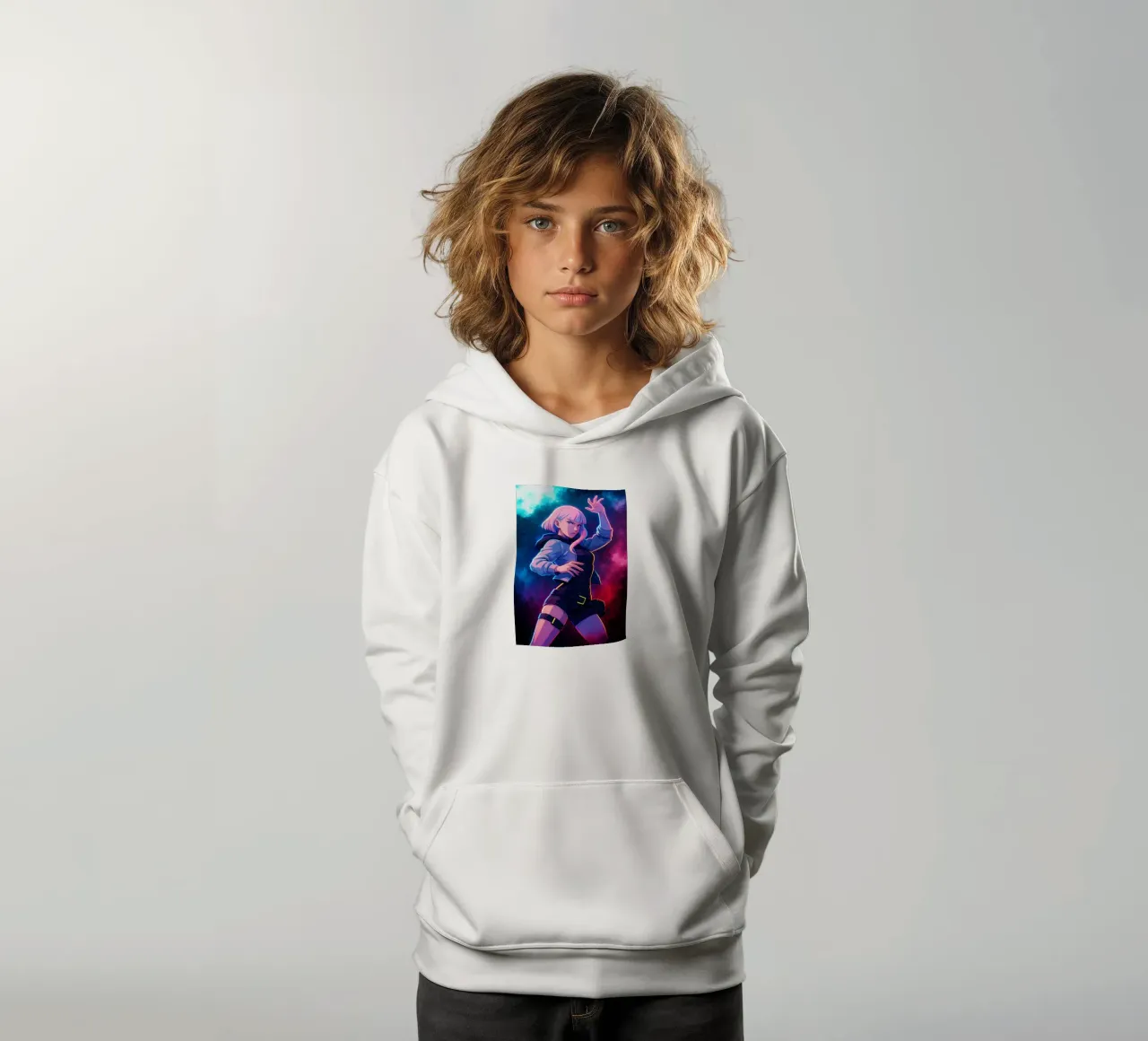 Soul Of Cyberpunk Edgerunners LUCY felpa bambino con cappuccio da DGSoulheroes