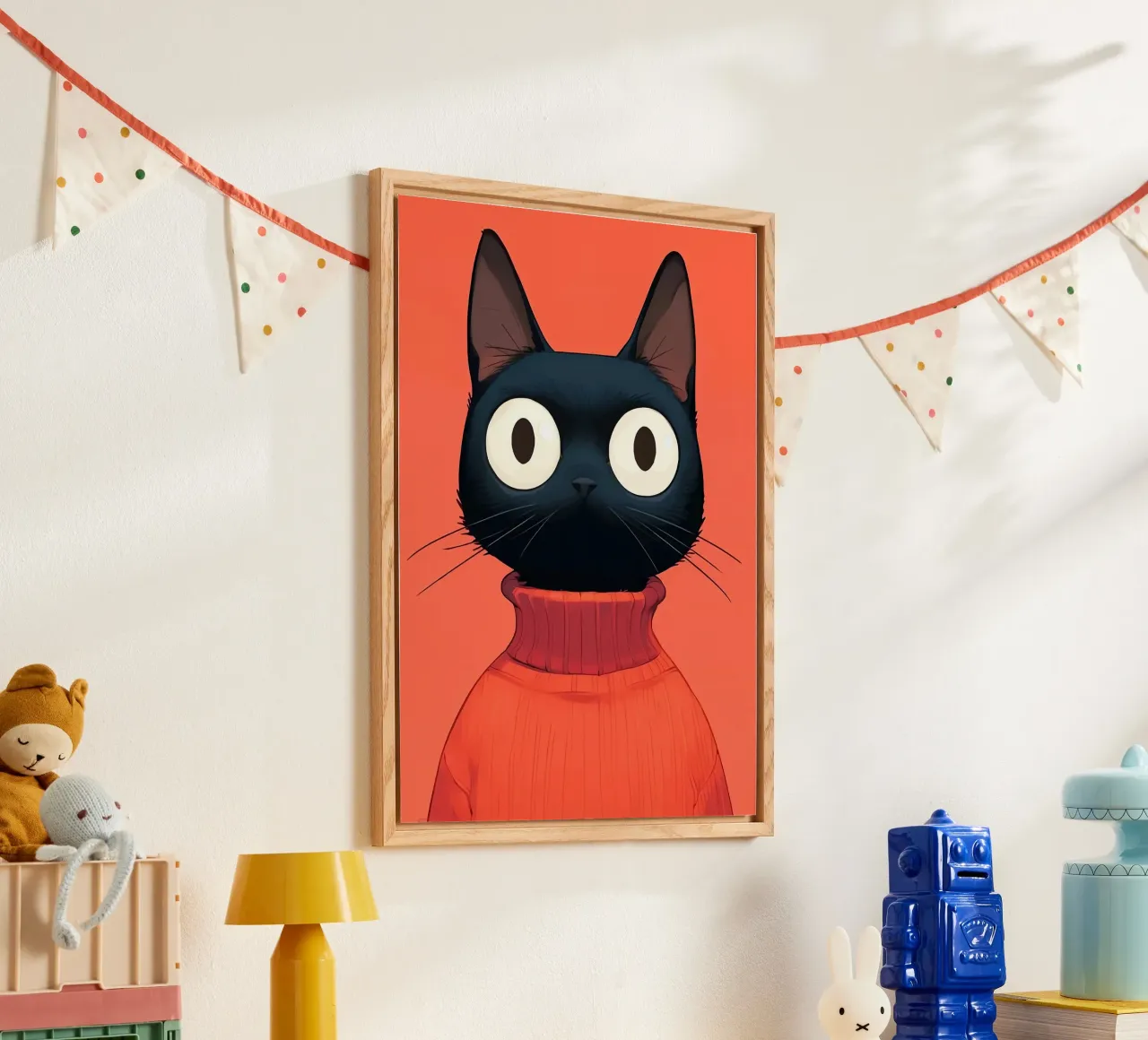 Gatto nero plexiglass da Arjun