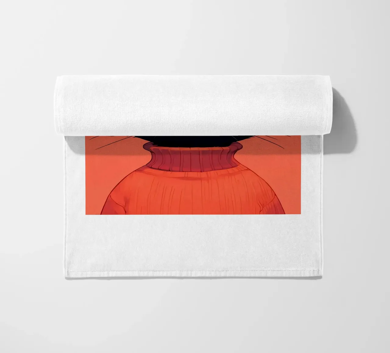 Black Cat beach towel by Arjun