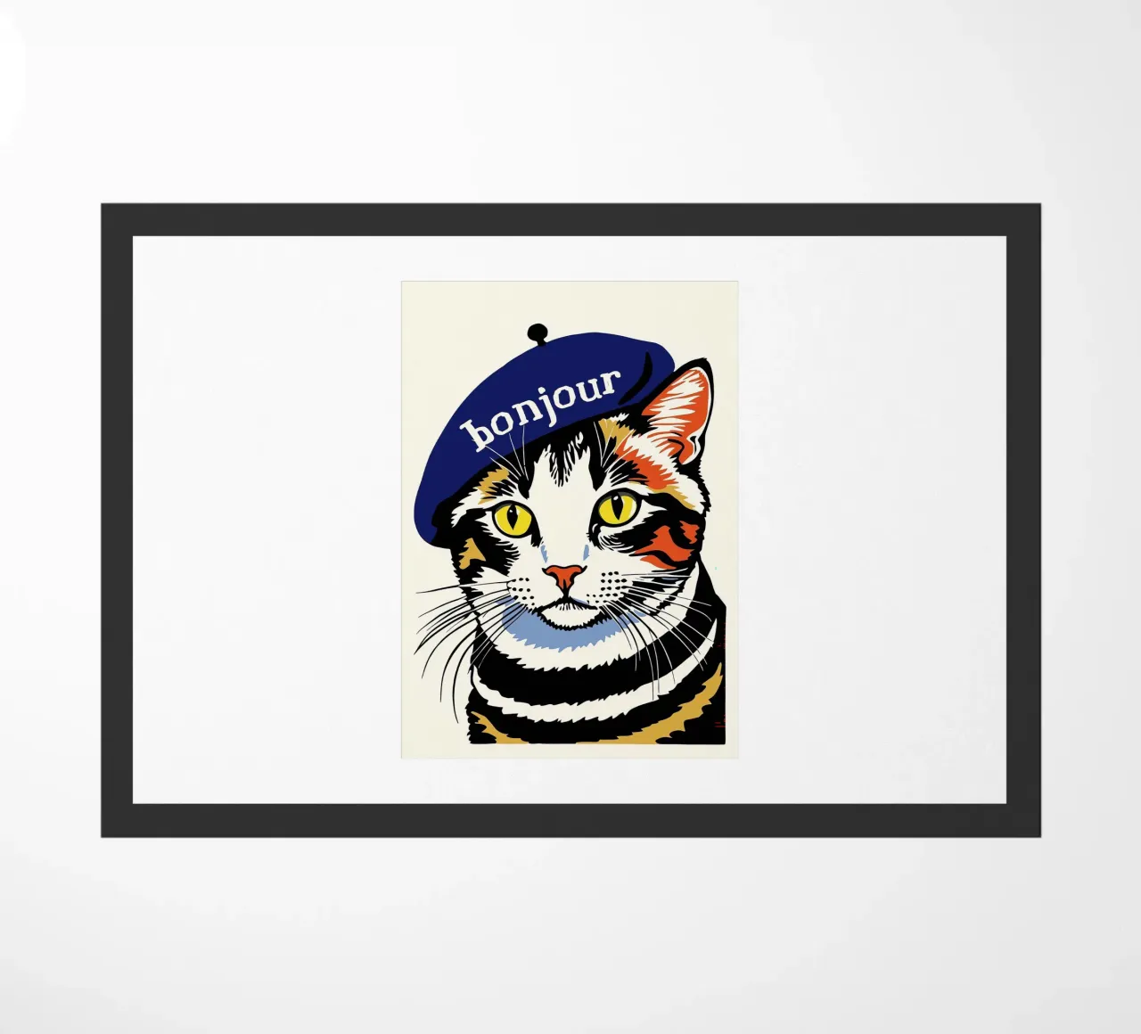 Hello Cat doormat by Arjun