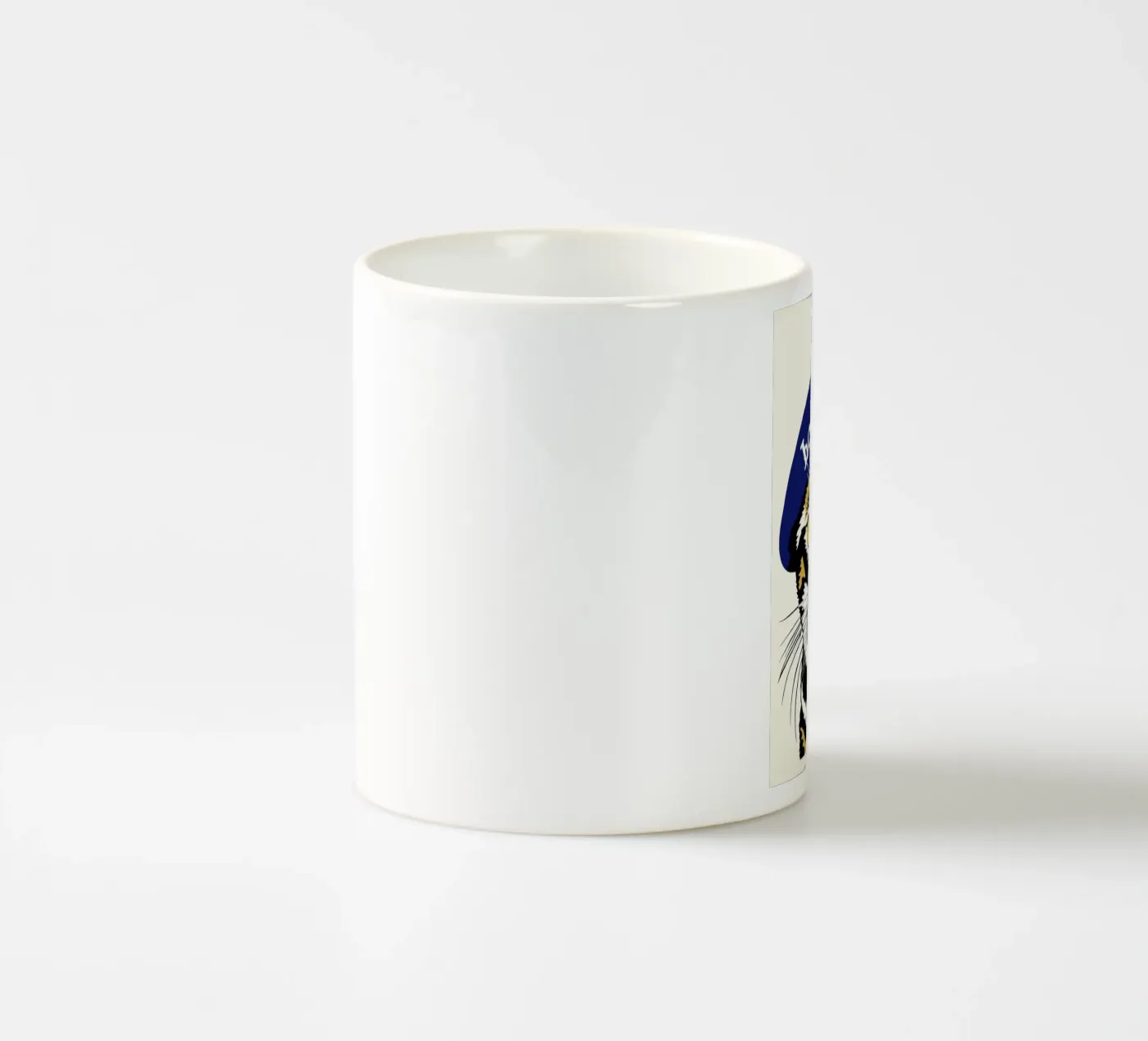 Hello Cat ceramic mug by Arjun