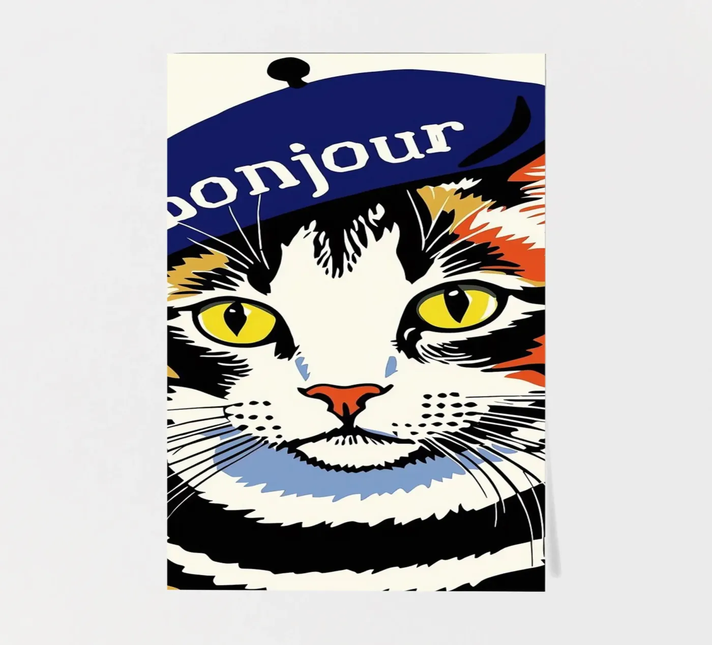 Hello Cat sticker sheet by Arjun