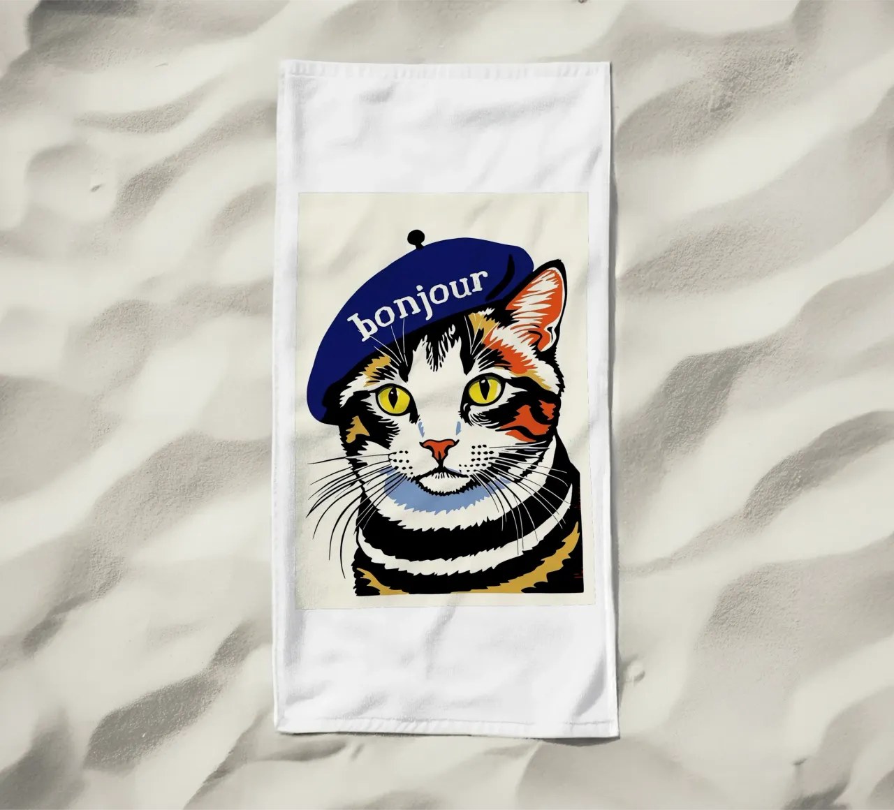 Ciao gatto telo mare da Arjun