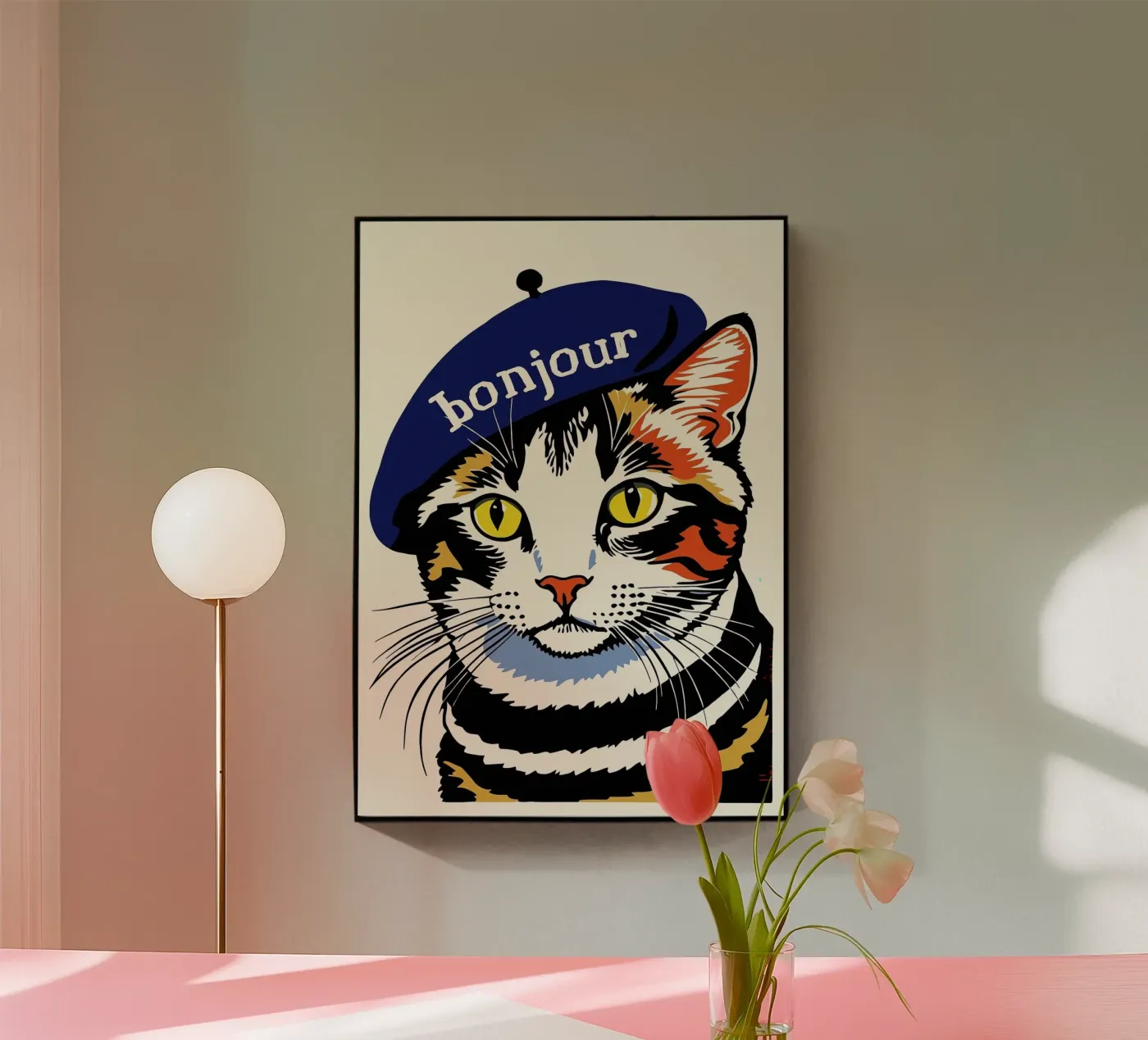 Ciao gatto plexiglass da Arjun