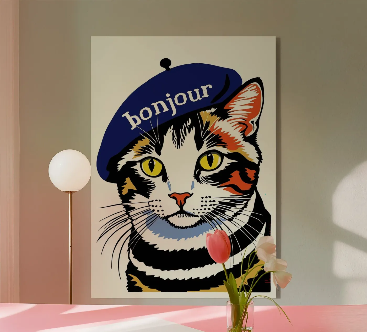 Ciao gatto plexiglass da Arjun