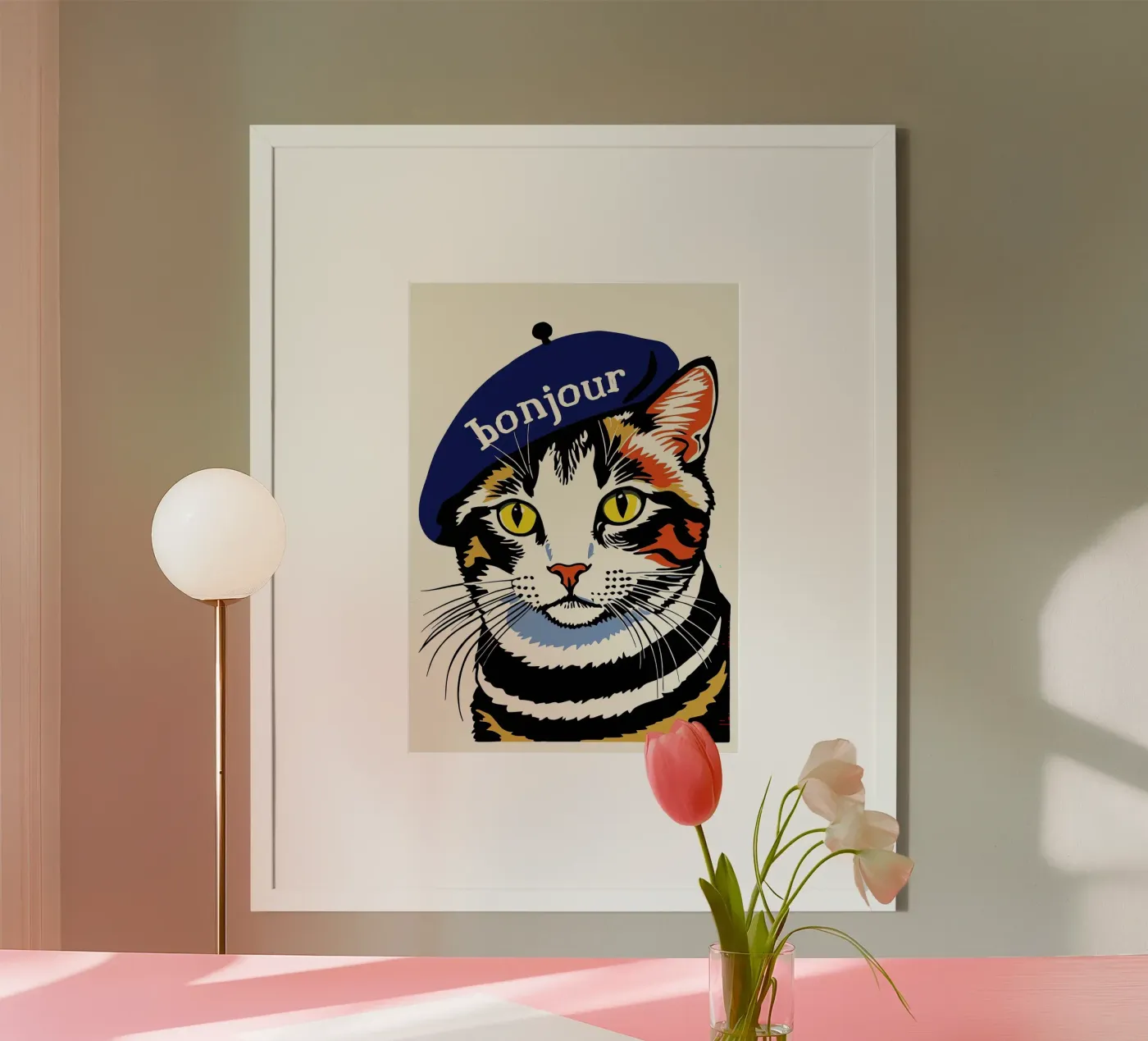 Hello Cat poster by Arjun