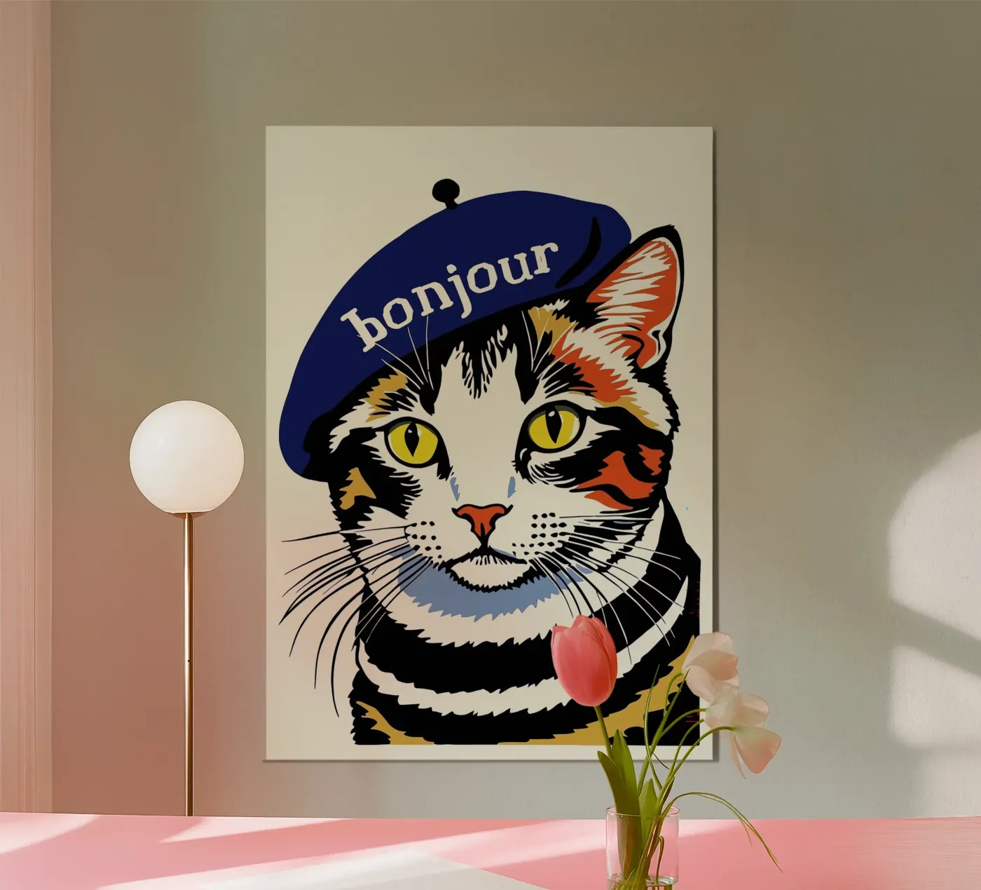 Hello Cat poster by Arjun