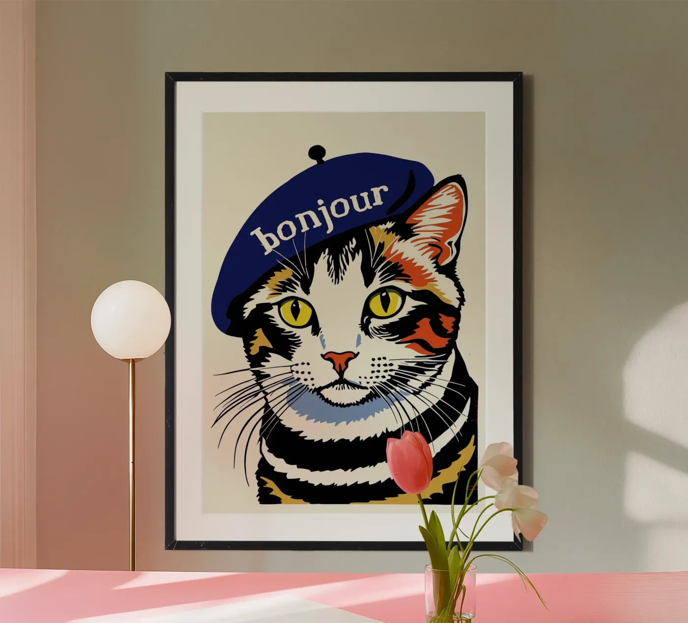 Hello Cat poster by Arjun